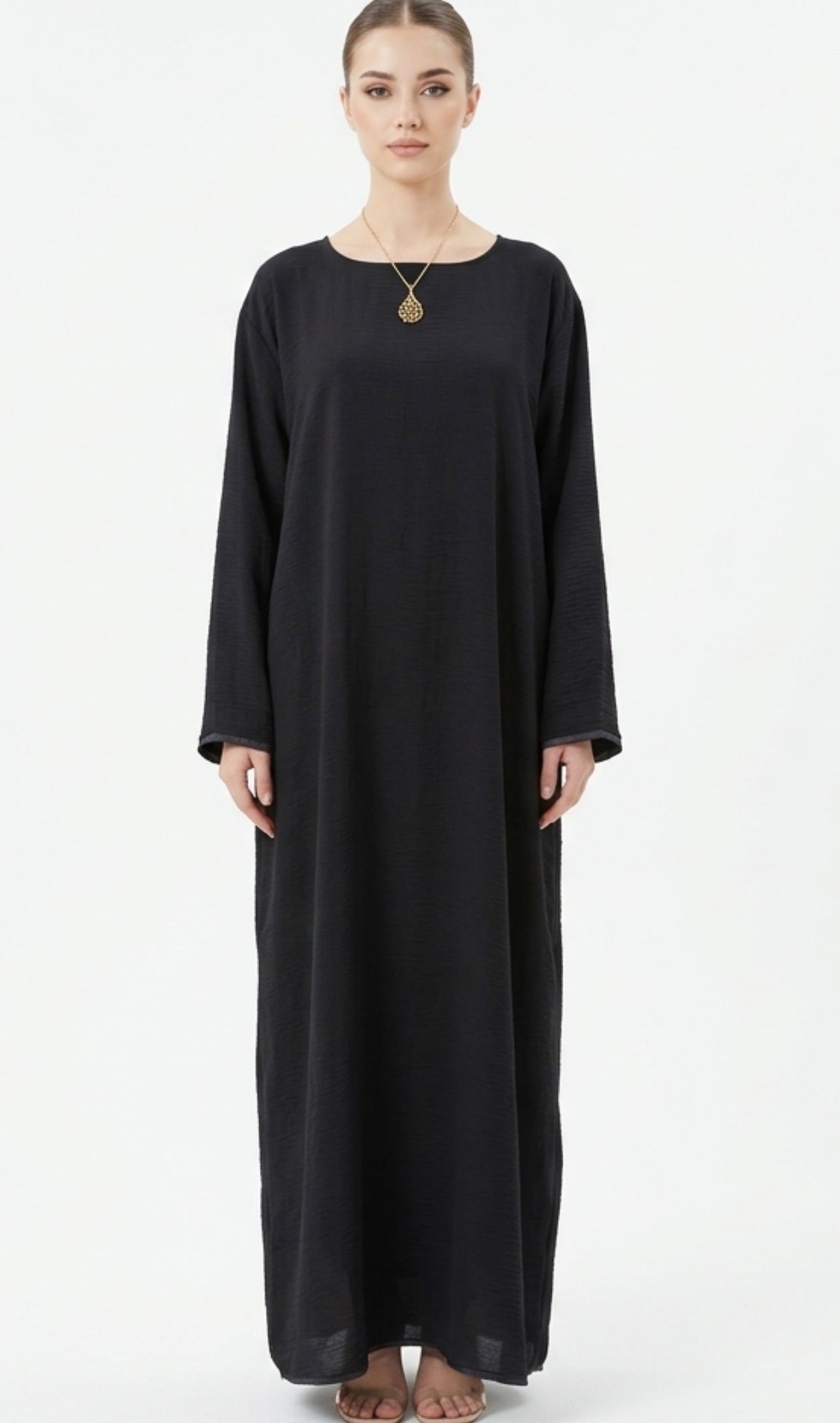 CY Essential Long Sleeve Inner Dress - Palestinian Elegance