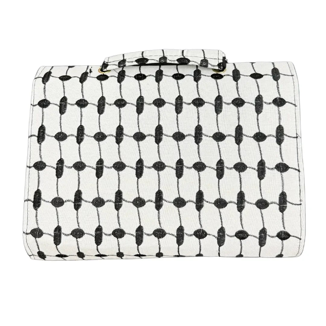 Black and White Kuffiyeh Patterned Bag - High Quality with Strap Belt Palestinian Elegance