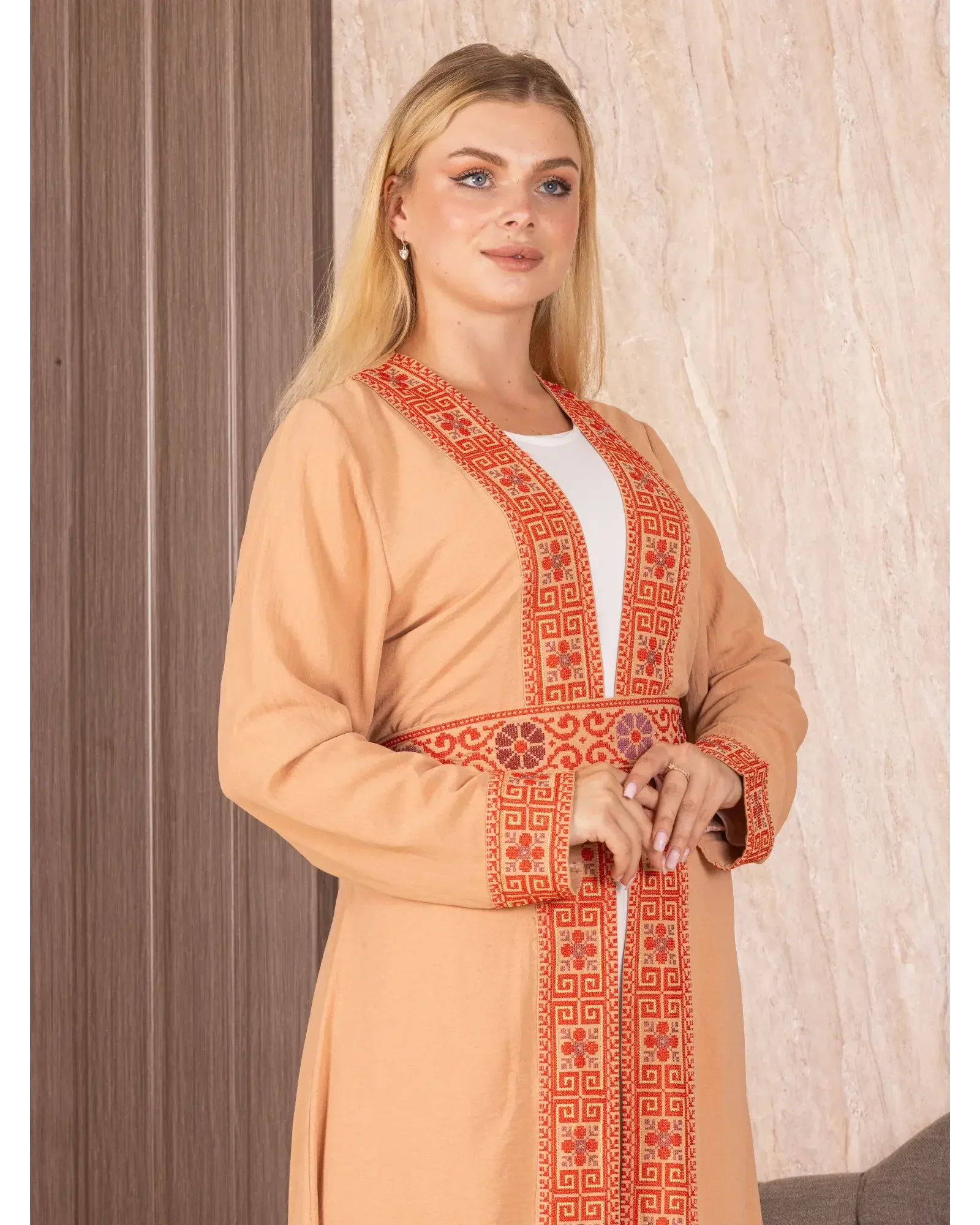 Embroidered Cardigan Palestinian Elegance