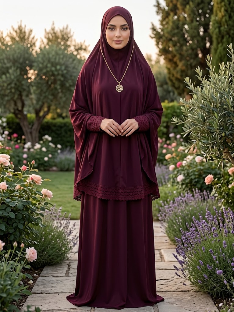 Janna 2-Piece Prayer Set - Elegant Islamic Prayer Outfit