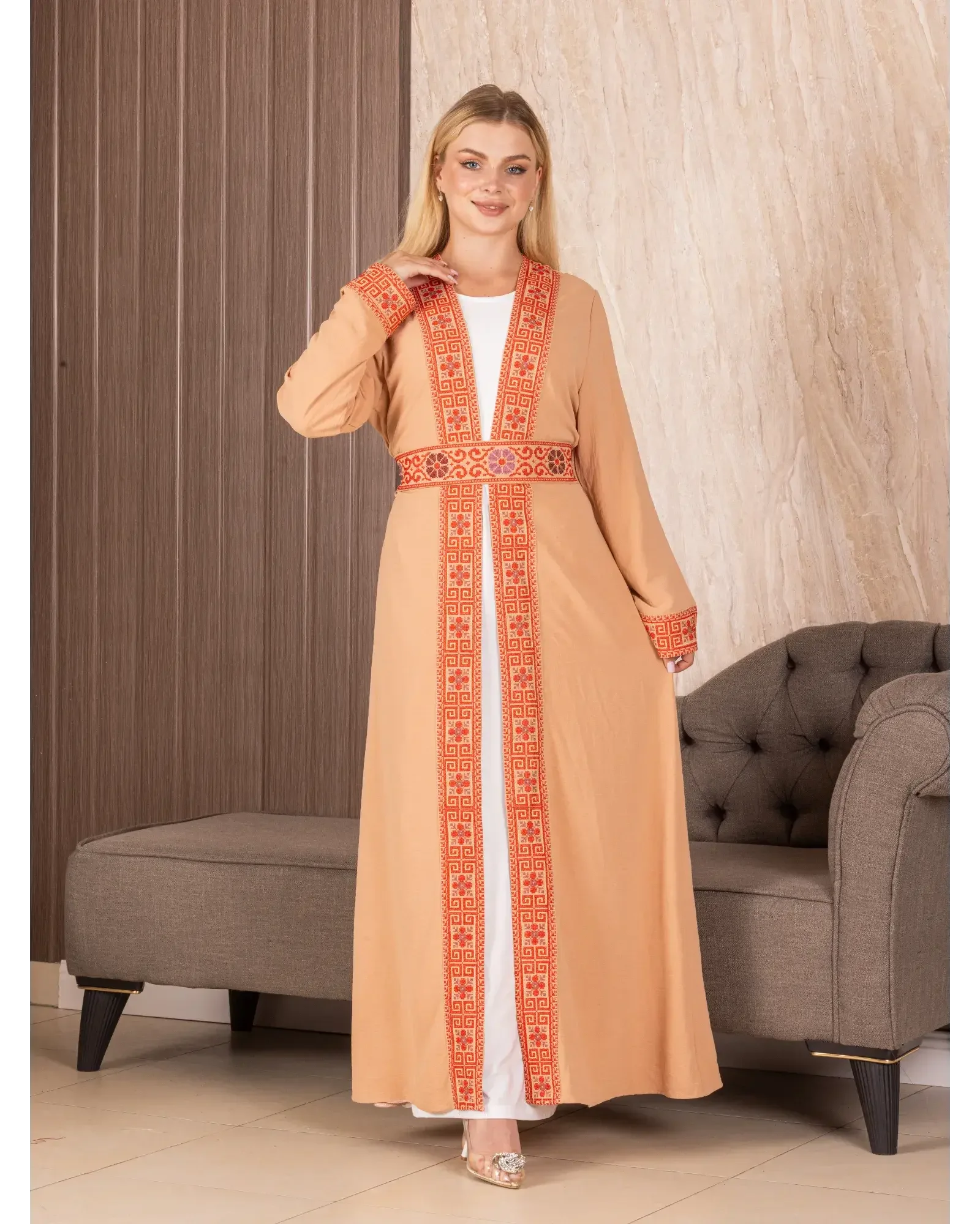 Embroidered Cardigan Palestinian Elegance