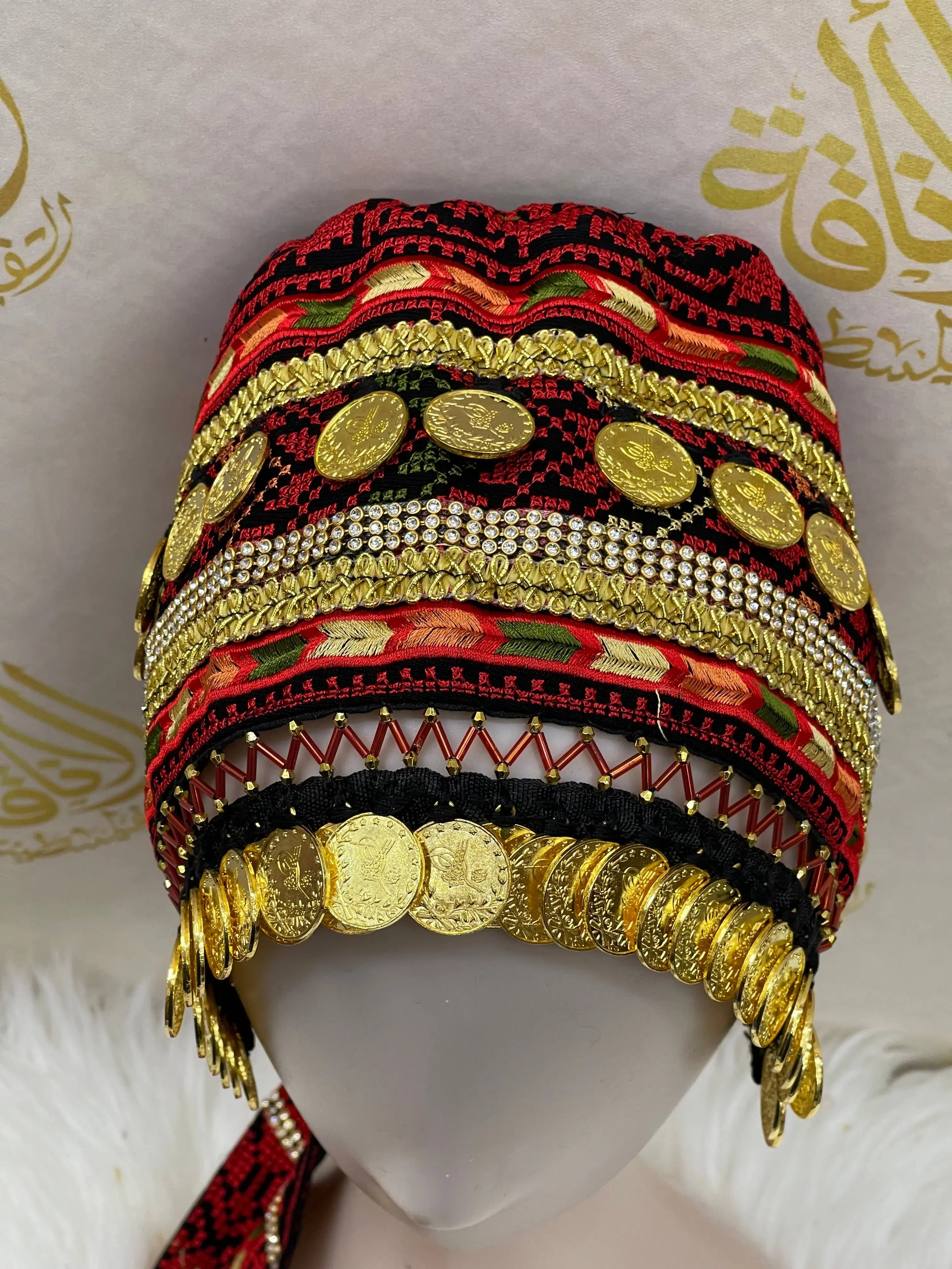 High Quality Head Piece Lerat: Luxurious Comfort and Elegant Style Palestinian Elegance