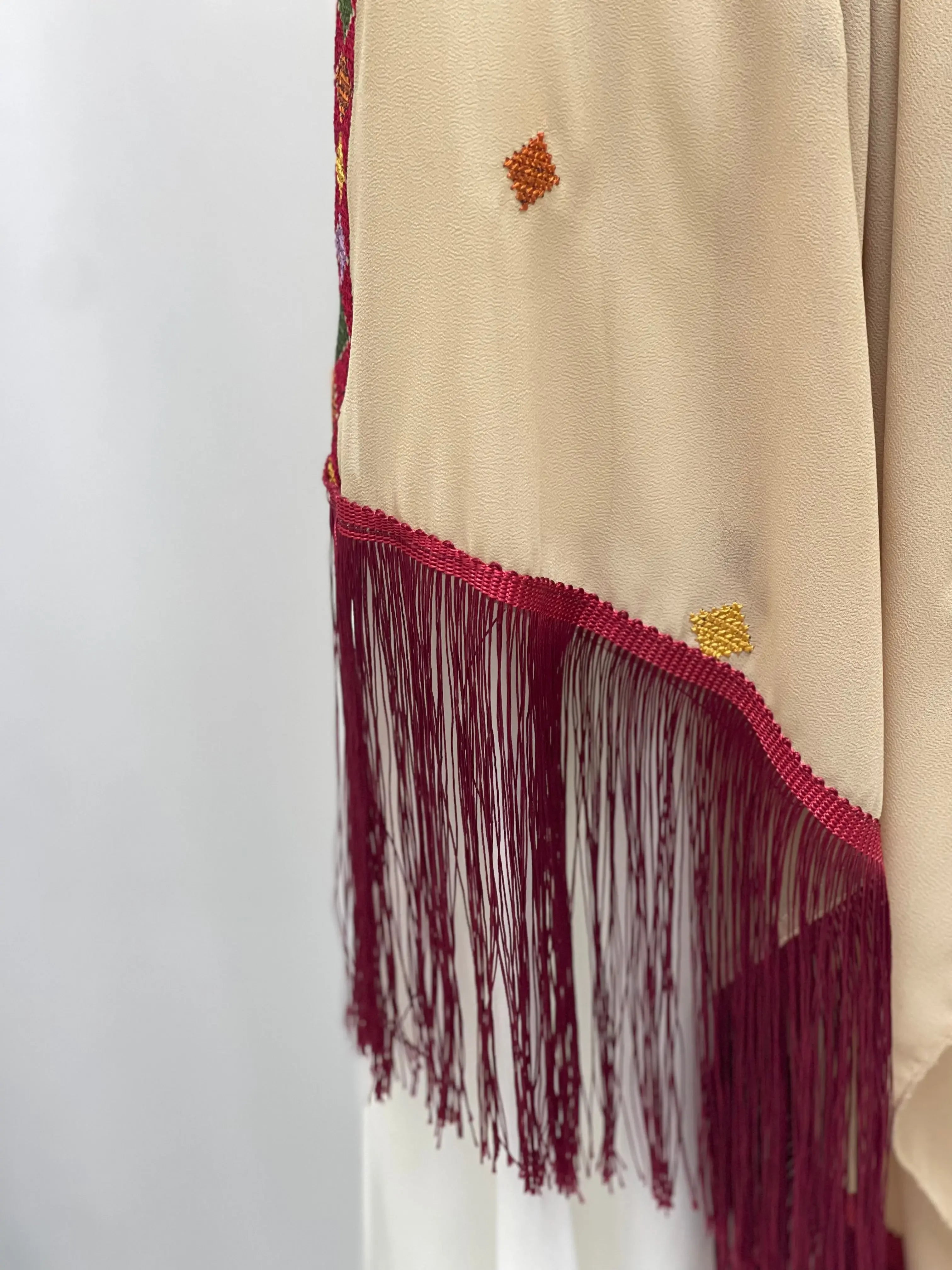 Timeless Sophistication: Embroidered Khirka Palestinian Elegance