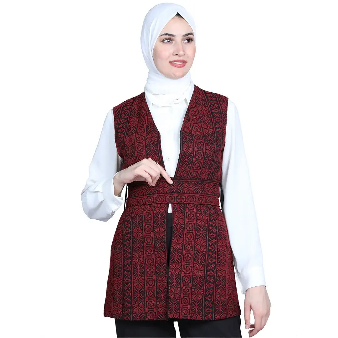 Falsteen Embroidery Vest: Elegance and Sophistication Palestinian Elegance