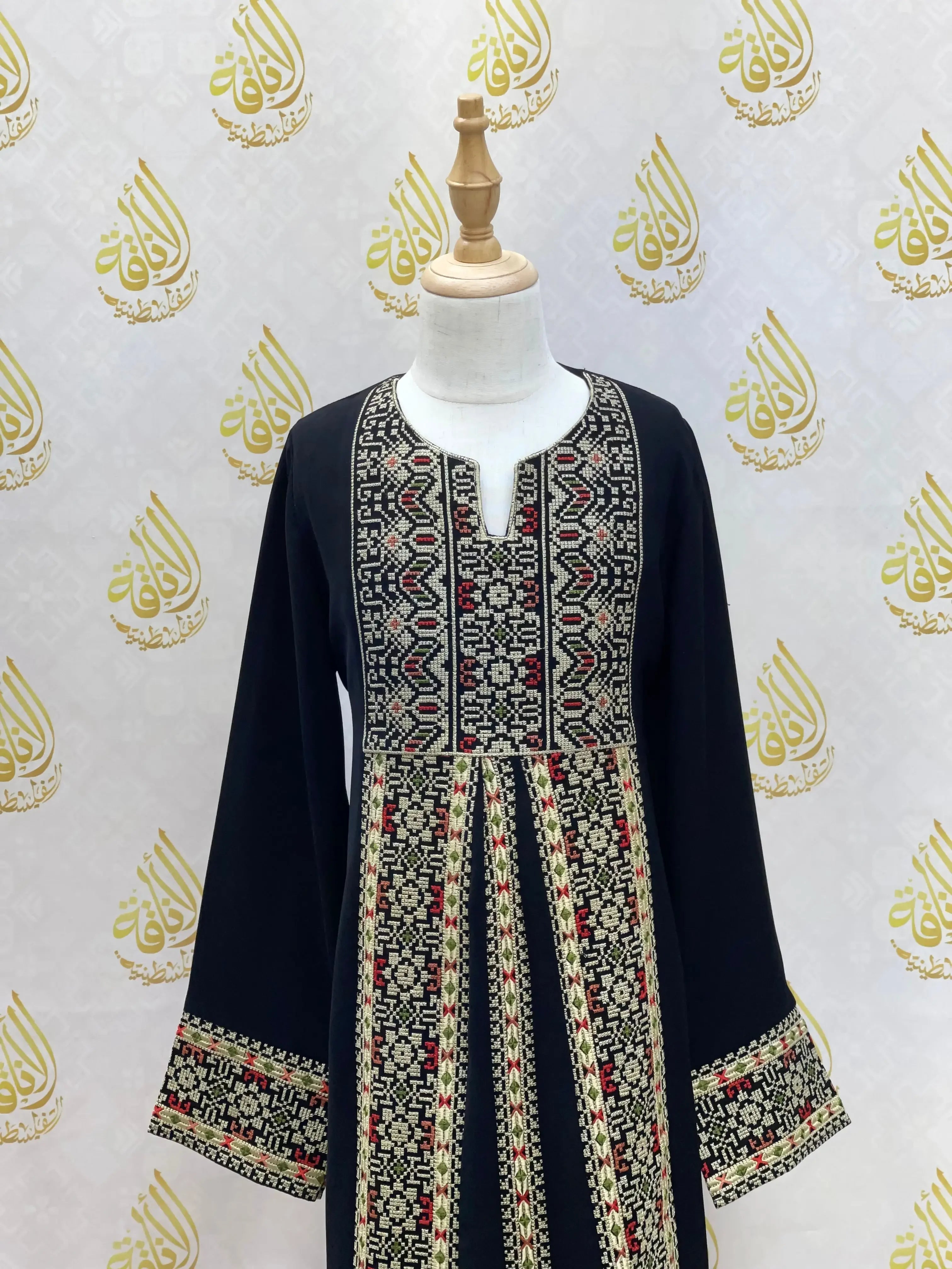 Girls Embroidered Abaya - Palestinian Elegance