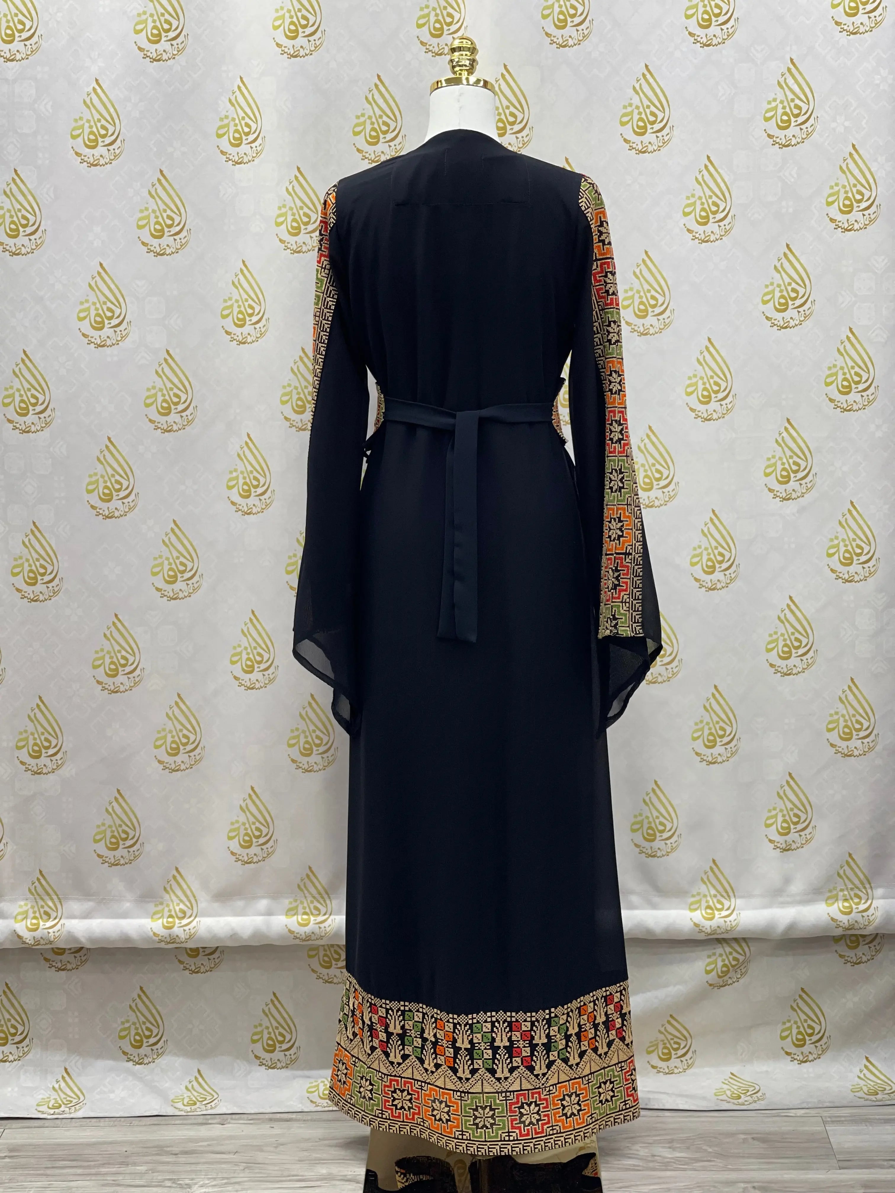 2pc Chiffon Embroidery Set: Elegant Sophistication and Comfort Palestinian Elegance