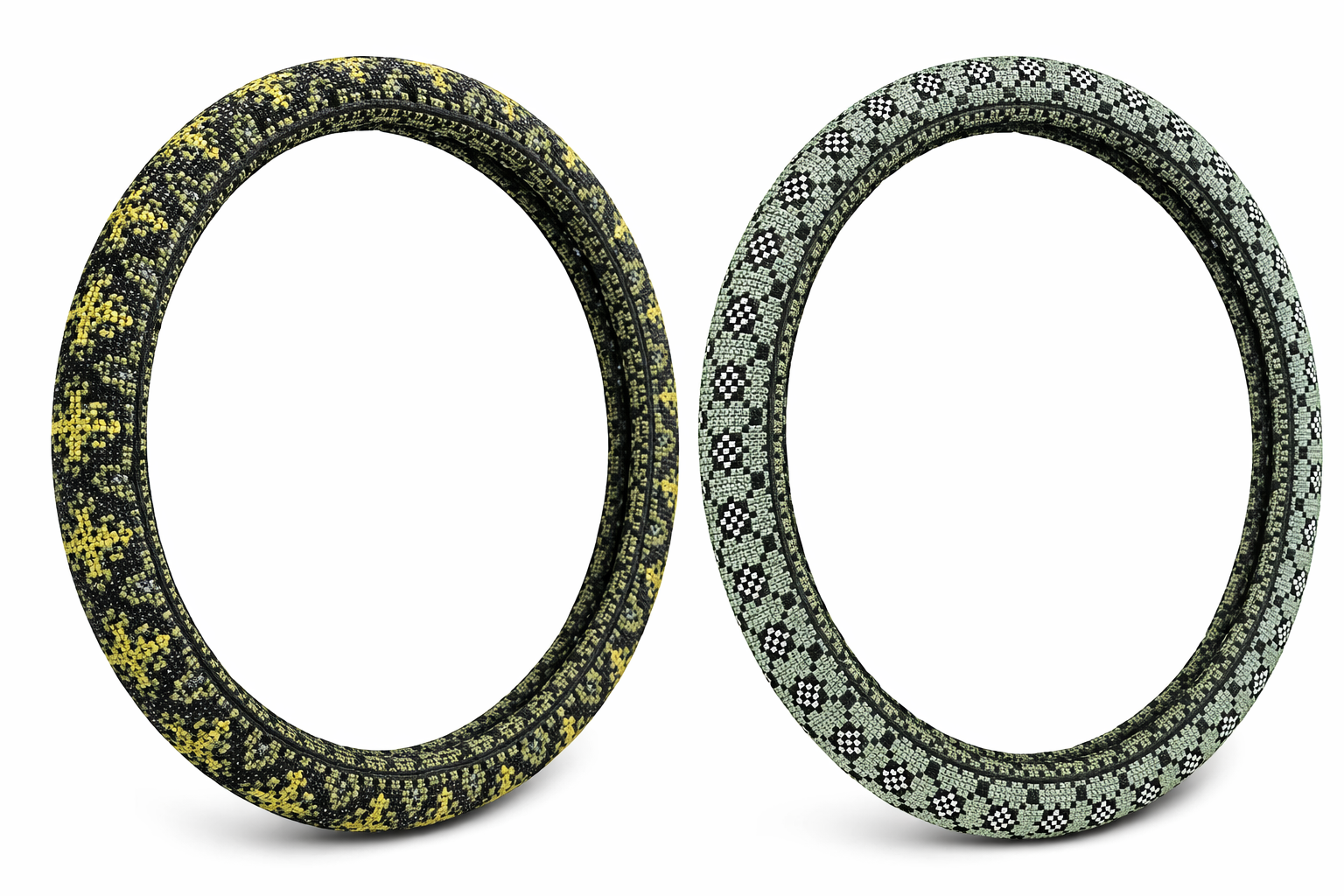 Reversible Beaded Steering Wheel Cover- Elegant Design