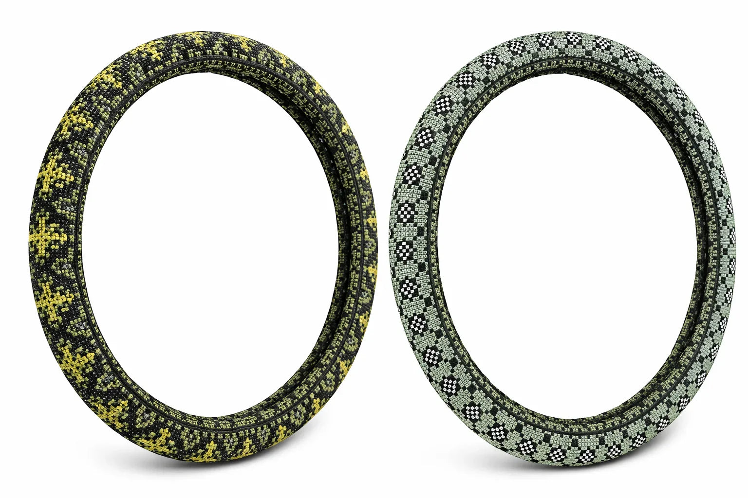 Reversible Beaded Steering Wheel Cover- Elegant Design