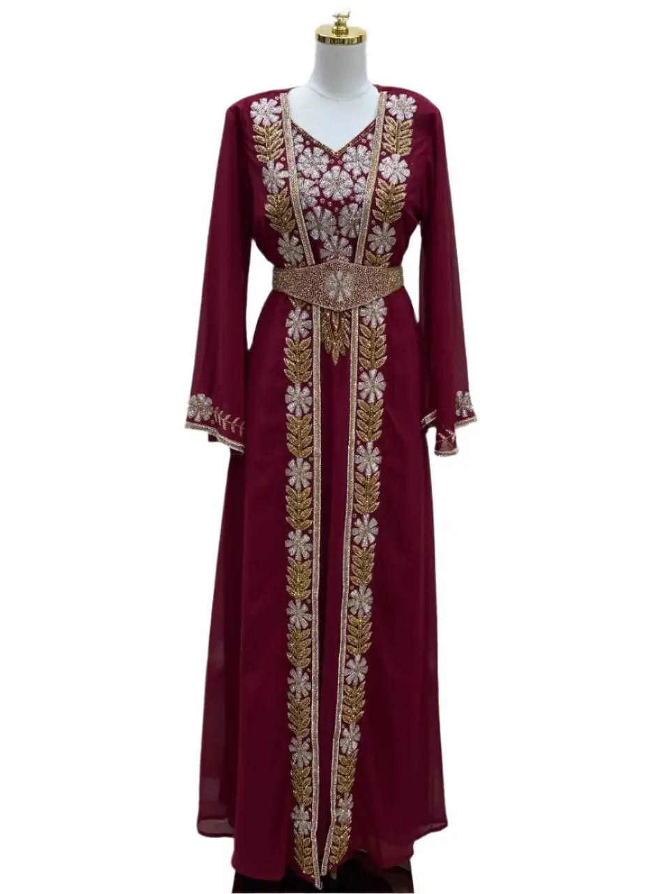 Rawand Hand Made Beads Kaftan: Elegance and Heirloom Quality Palestinian Elegance