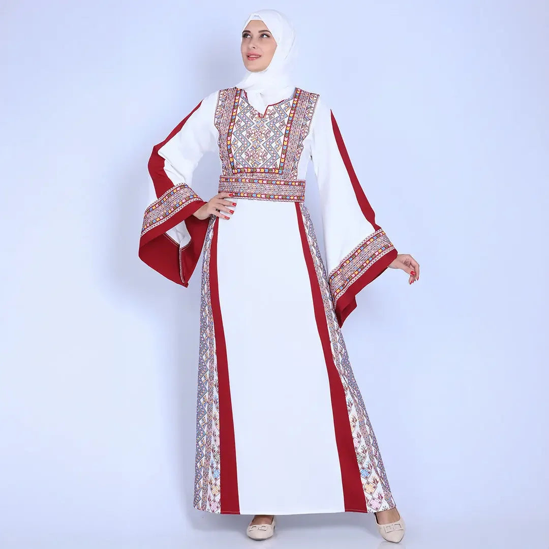 Hiba Unique Embroidery Thoub: Elegance and Cultural Heritage Palestinian Elegance