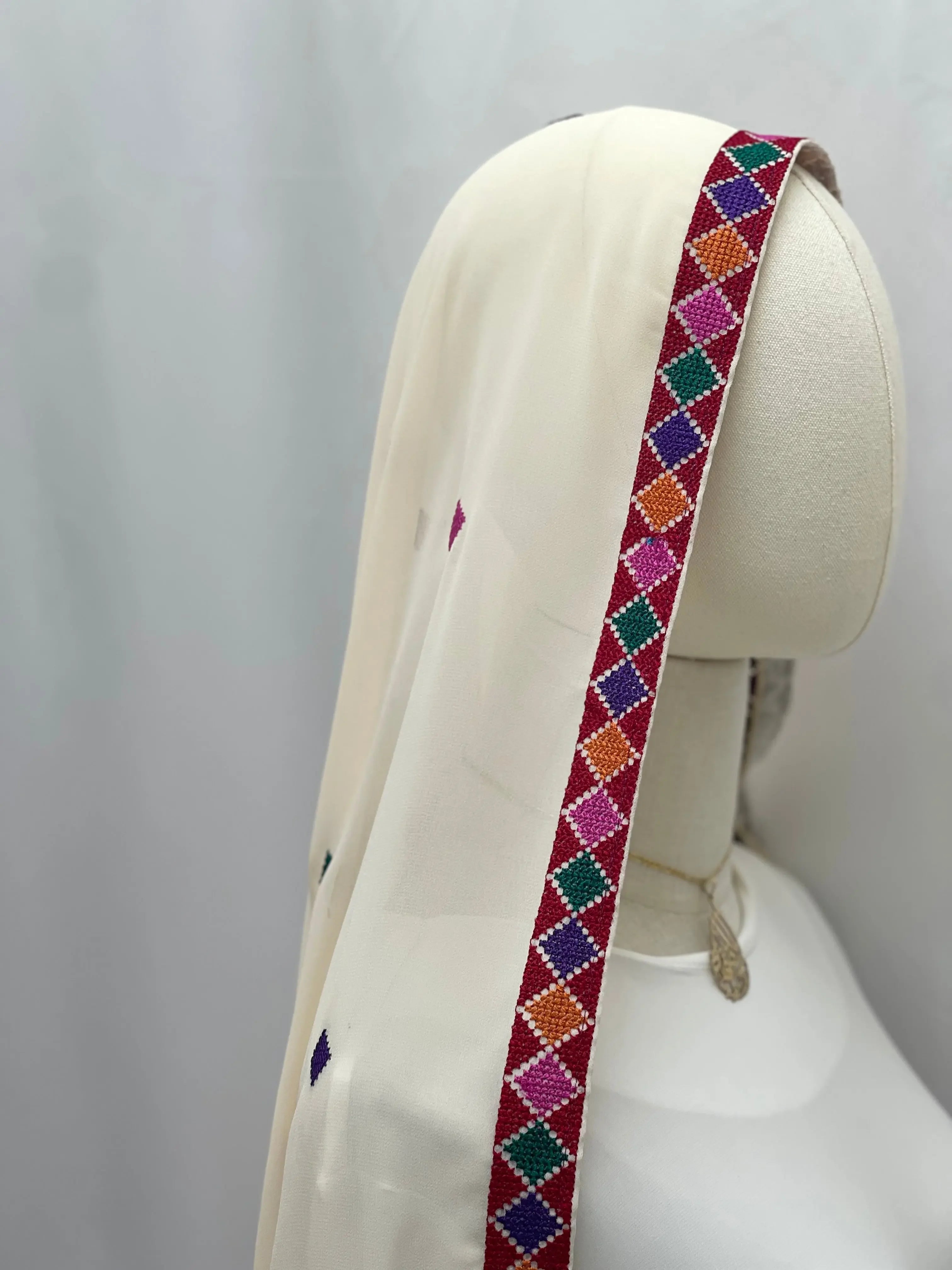 Timeless Sophistication: Embroidered Khirka Palestinian Elegance