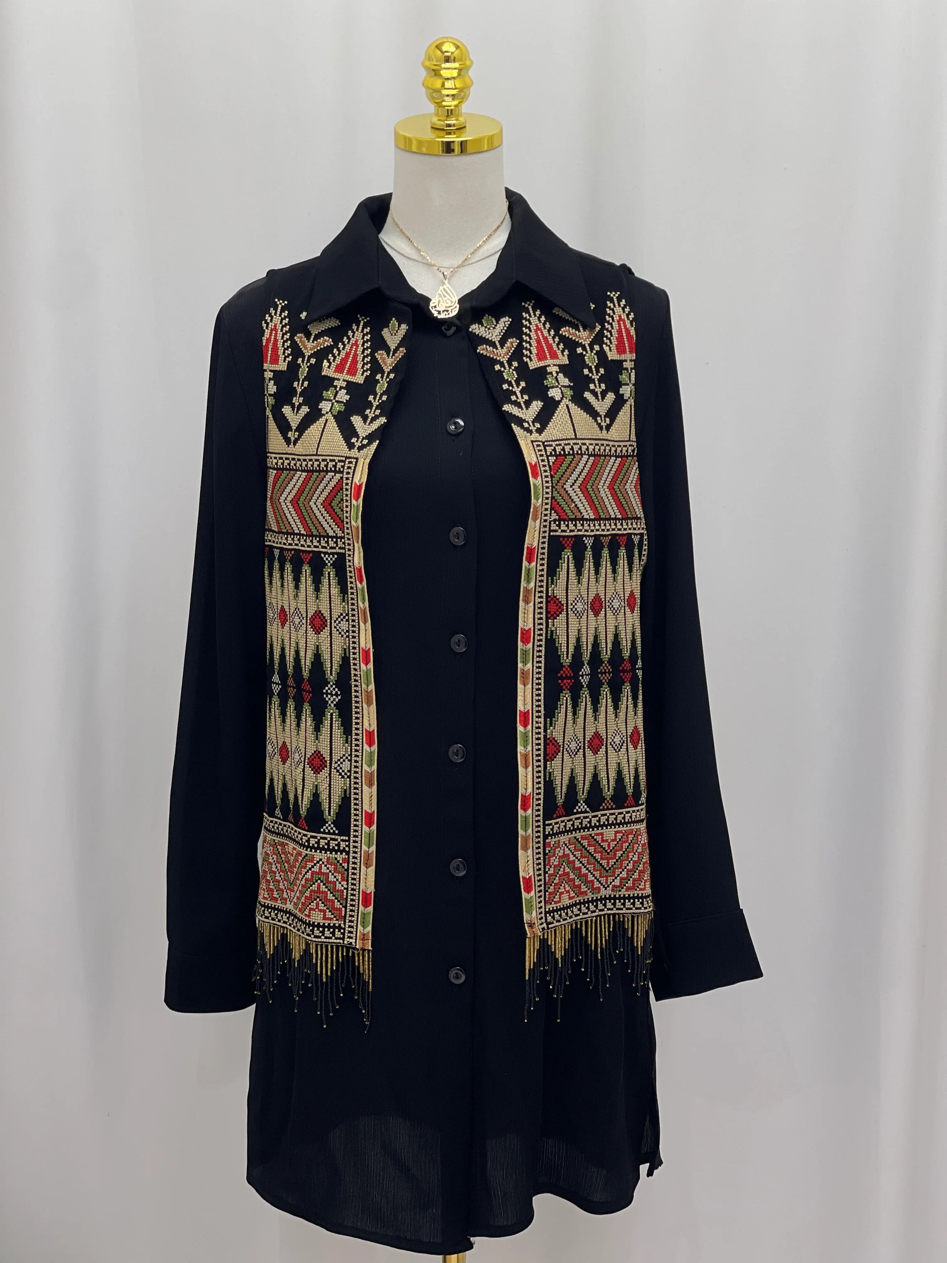 Heritage Beaded Embroidered Vest