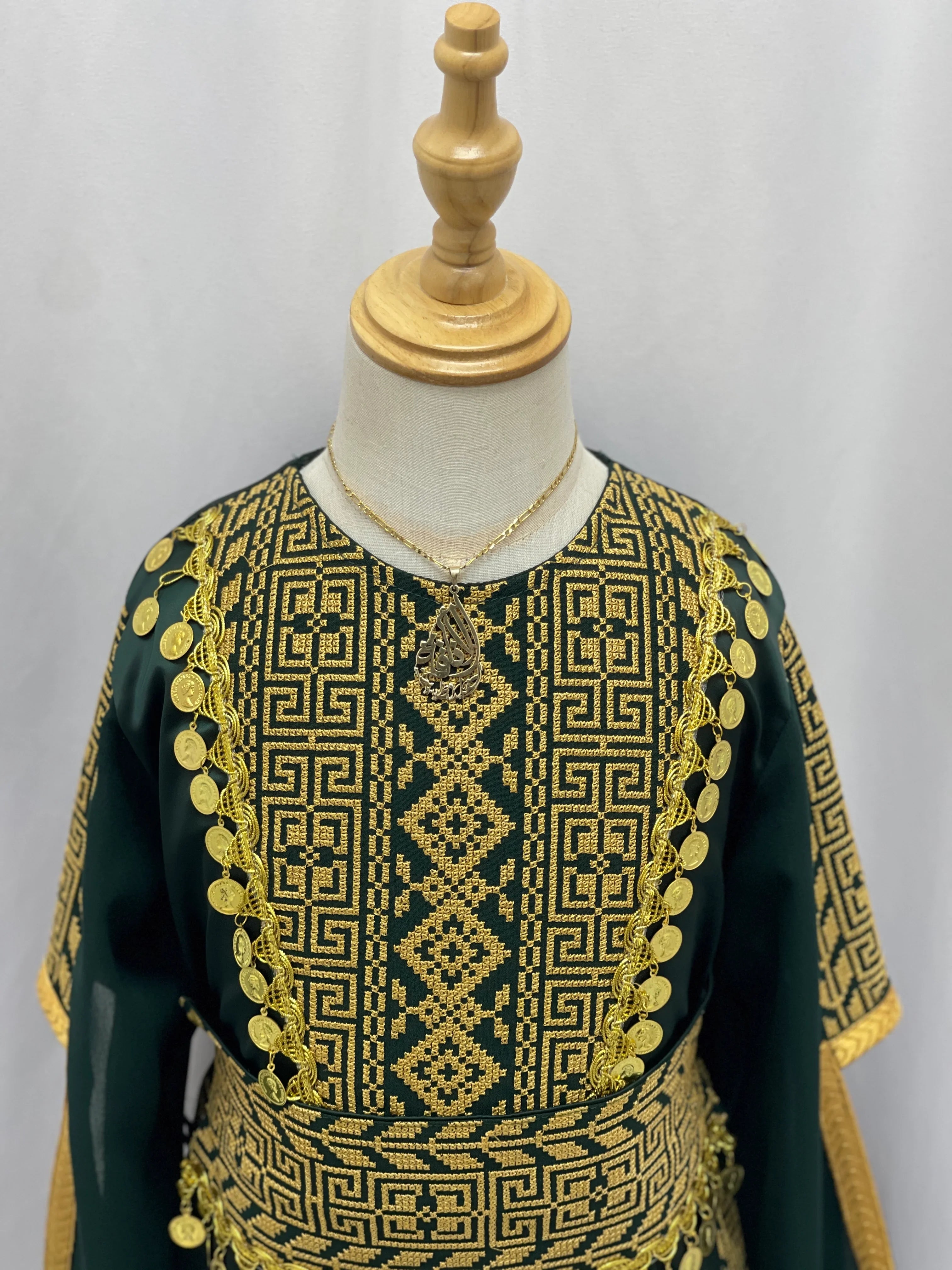 Heritage Coin Embroidered Girls Thobe Set