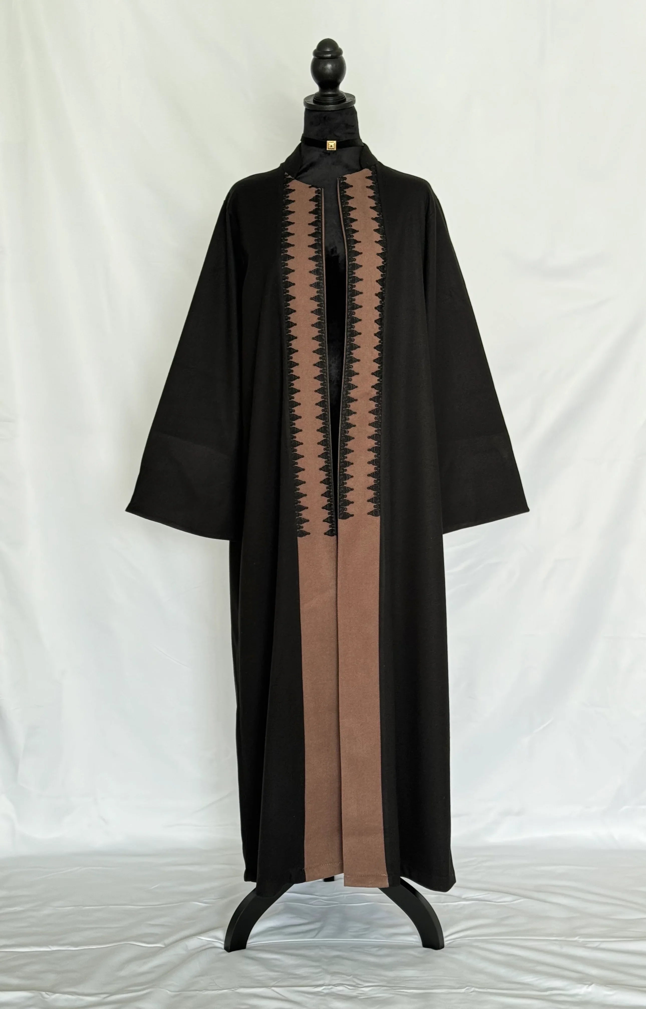 Moroccan Embroidery Kimono- designed in a classic open front silhouette