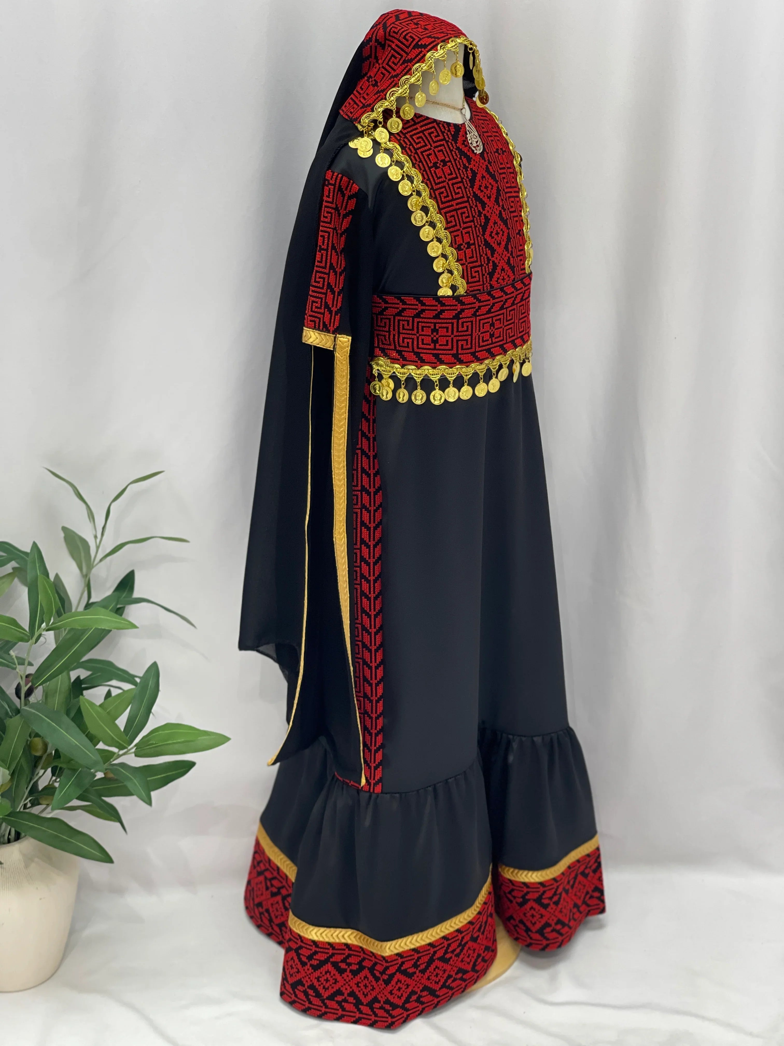 Heritage Coin Embroidered Girls Thobe Set