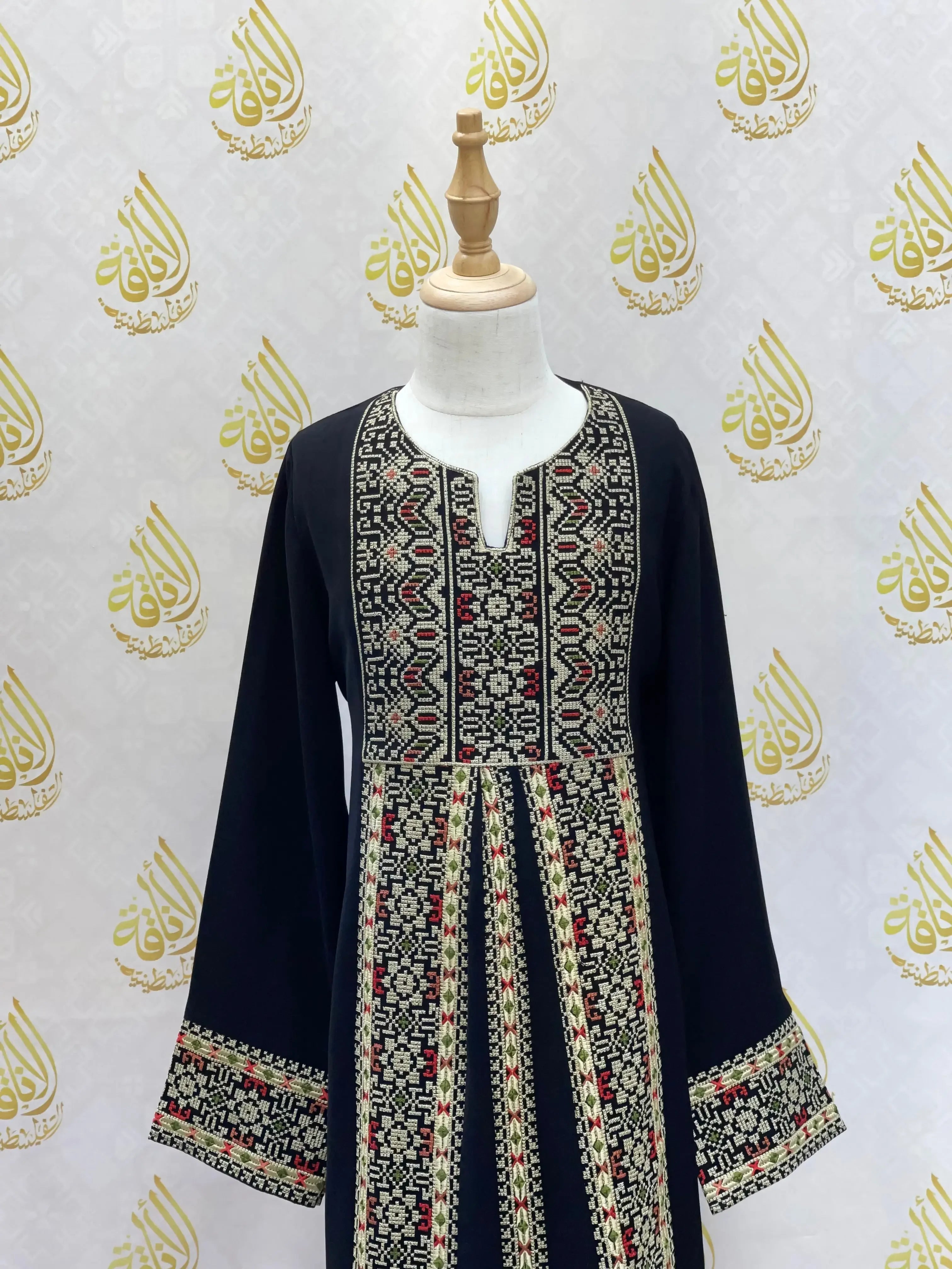 Girls Embroidered Abaya - Palestinian Elegance