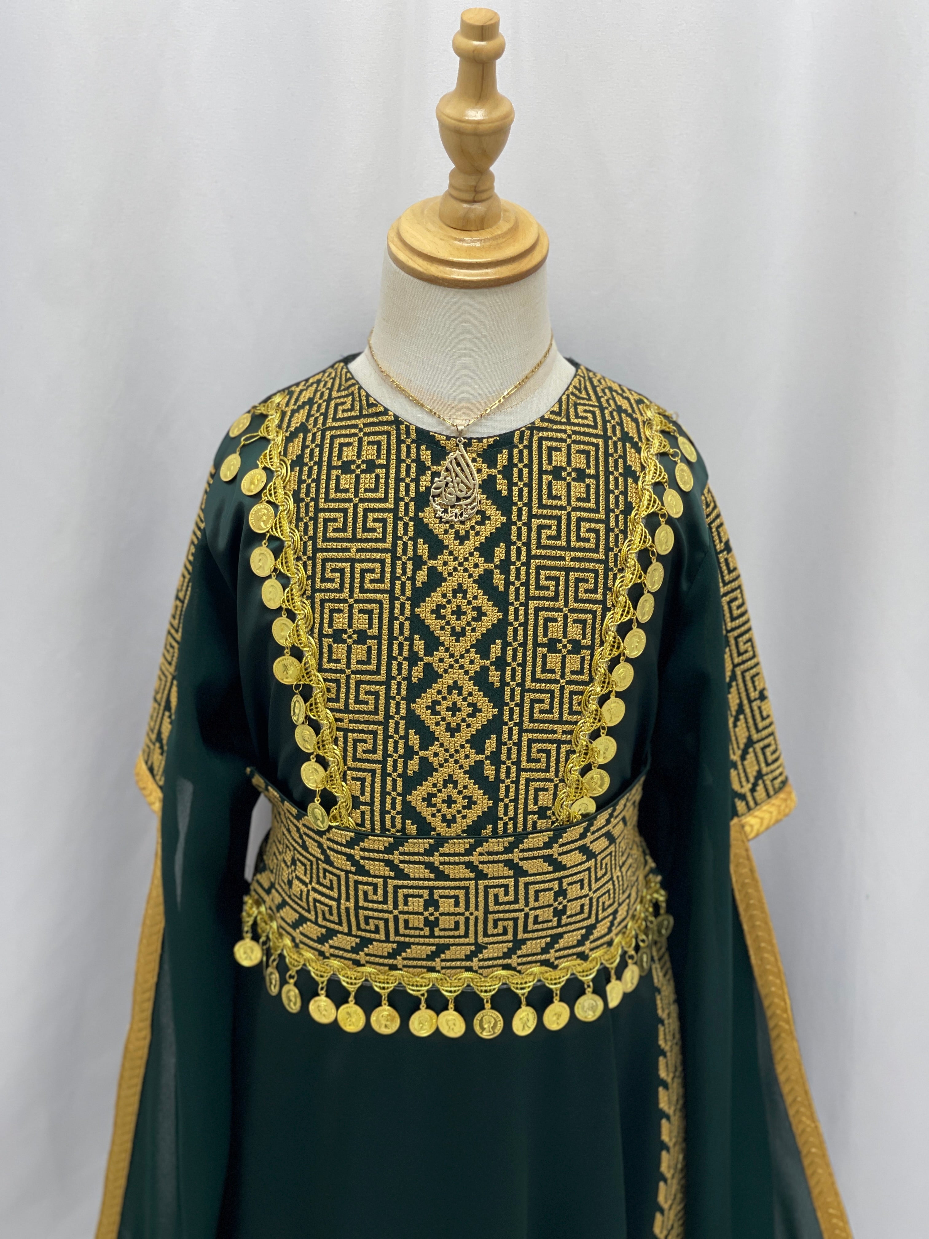 Heritage Coin Embroidered Girls Thobe Set