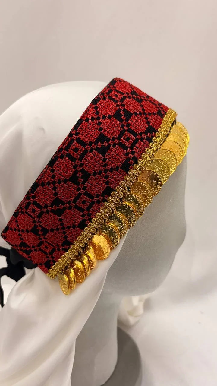 Tatreez Head Lerat With Beads: Elegance and Tradition - Palestinian Elegance