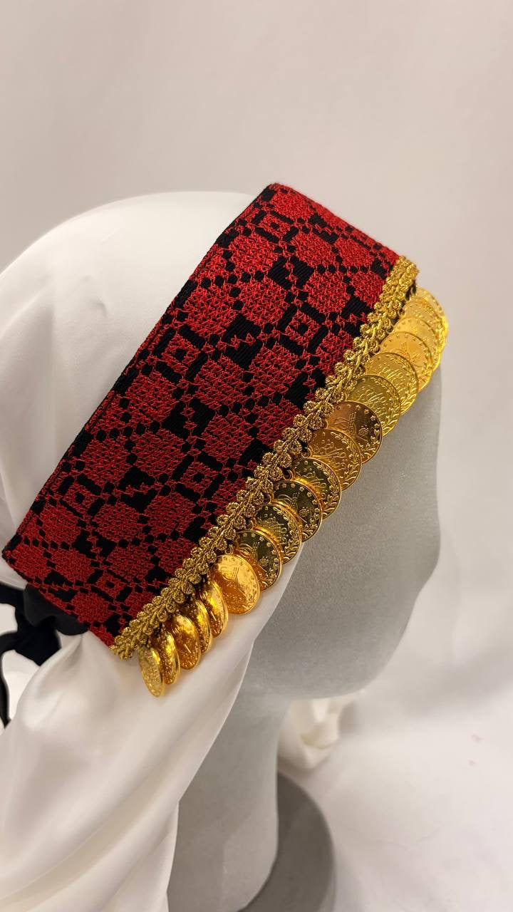 Tatreez Head Lerat With Beads: Elegance and Tradition