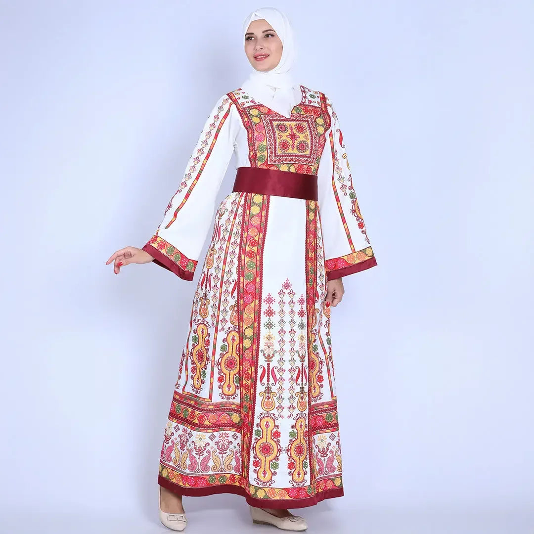 Embroidery Queen Thoub: Tradition and Sophistication Palestinian Elegance
