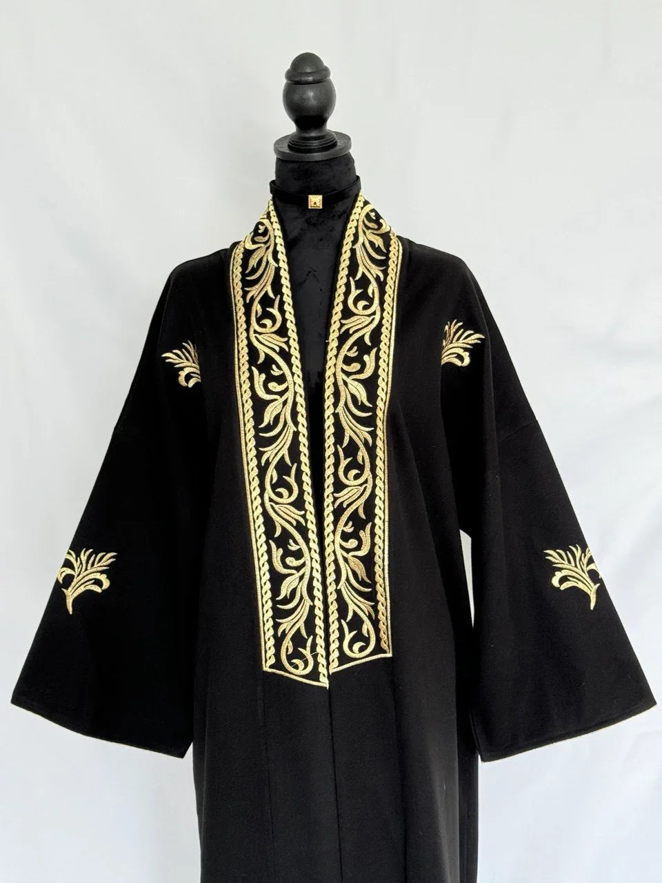 Moroccan Embroidery Kimono- designed in a classic open front silhouette