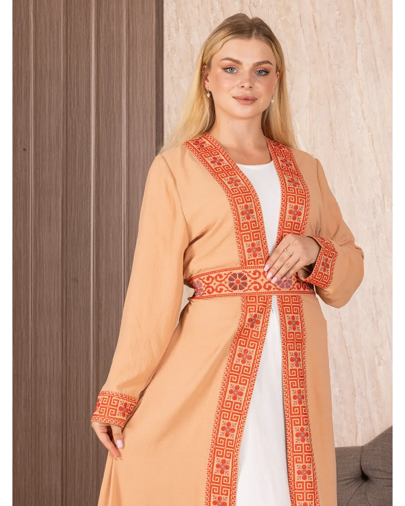 Embroidered Cardigan Palestinian Elegance