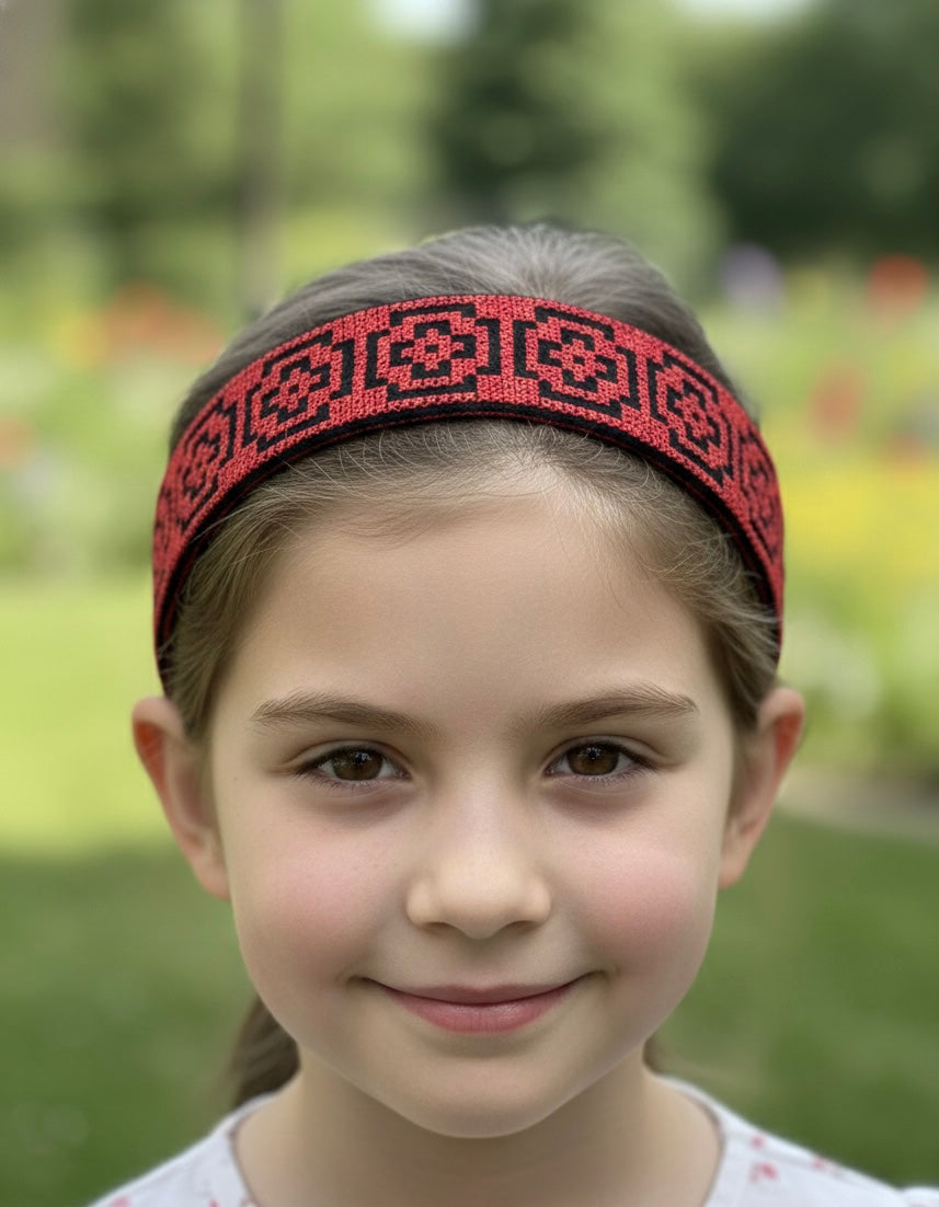 Palestinian Embroidered Headband-featuring classic geometric outfits special occasions.
