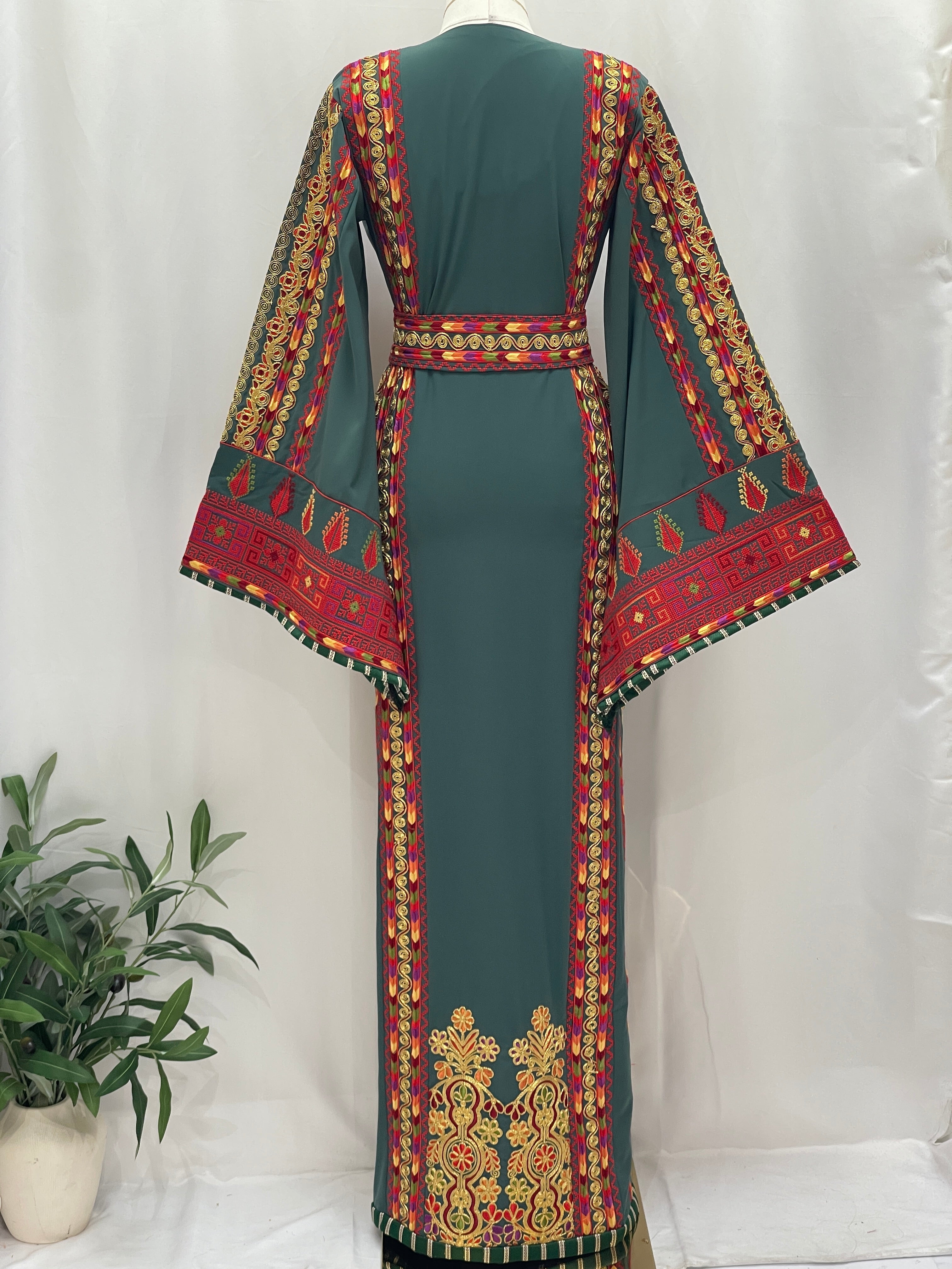 Almajed Embroidered Thoub: A Timeless Piece That Embodies Elegance And Majesty Palestinian Elegance