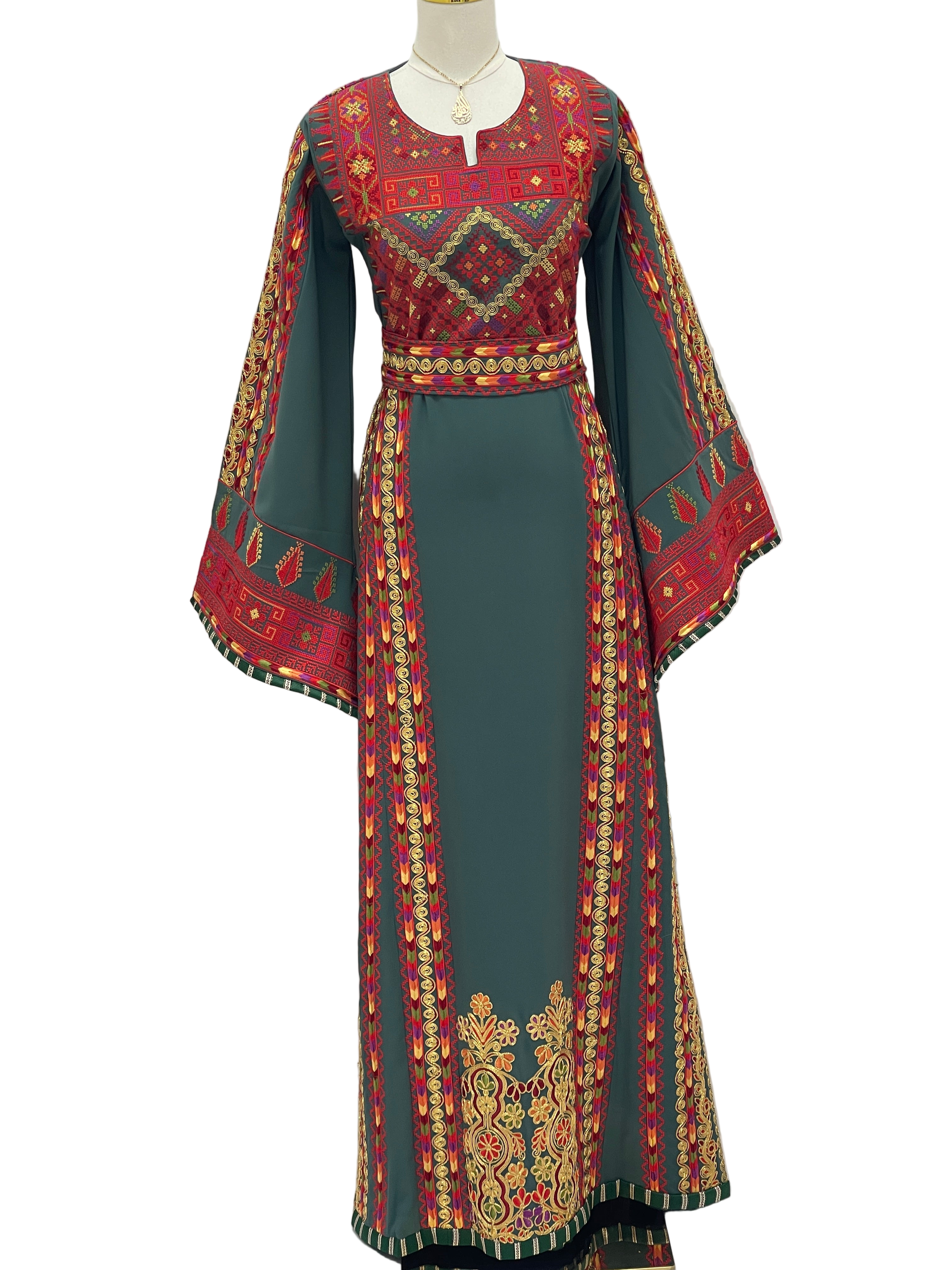 Almajed Embroidered Thoub: A Timeless Piece That Embodies Elegance And Majesty Palestinian Elegance