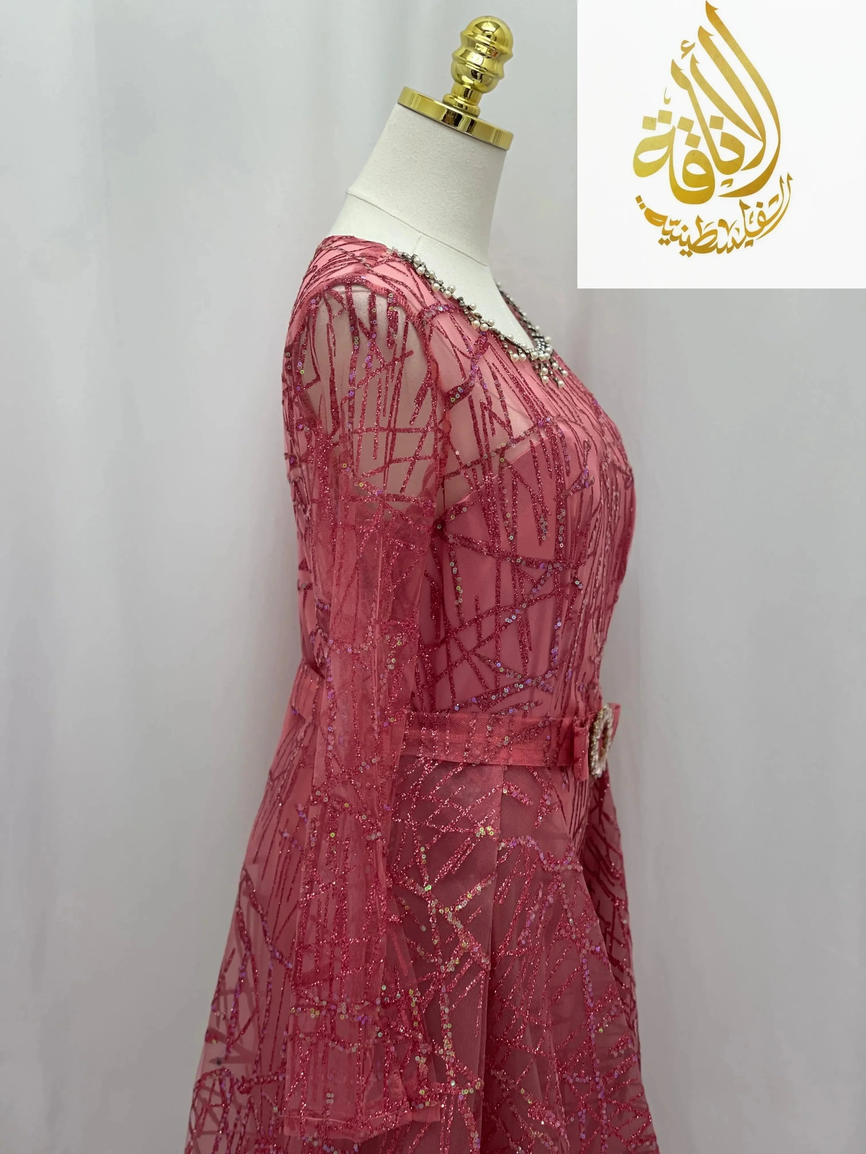 Amira Sparkle Gown Palestinian Elegance
