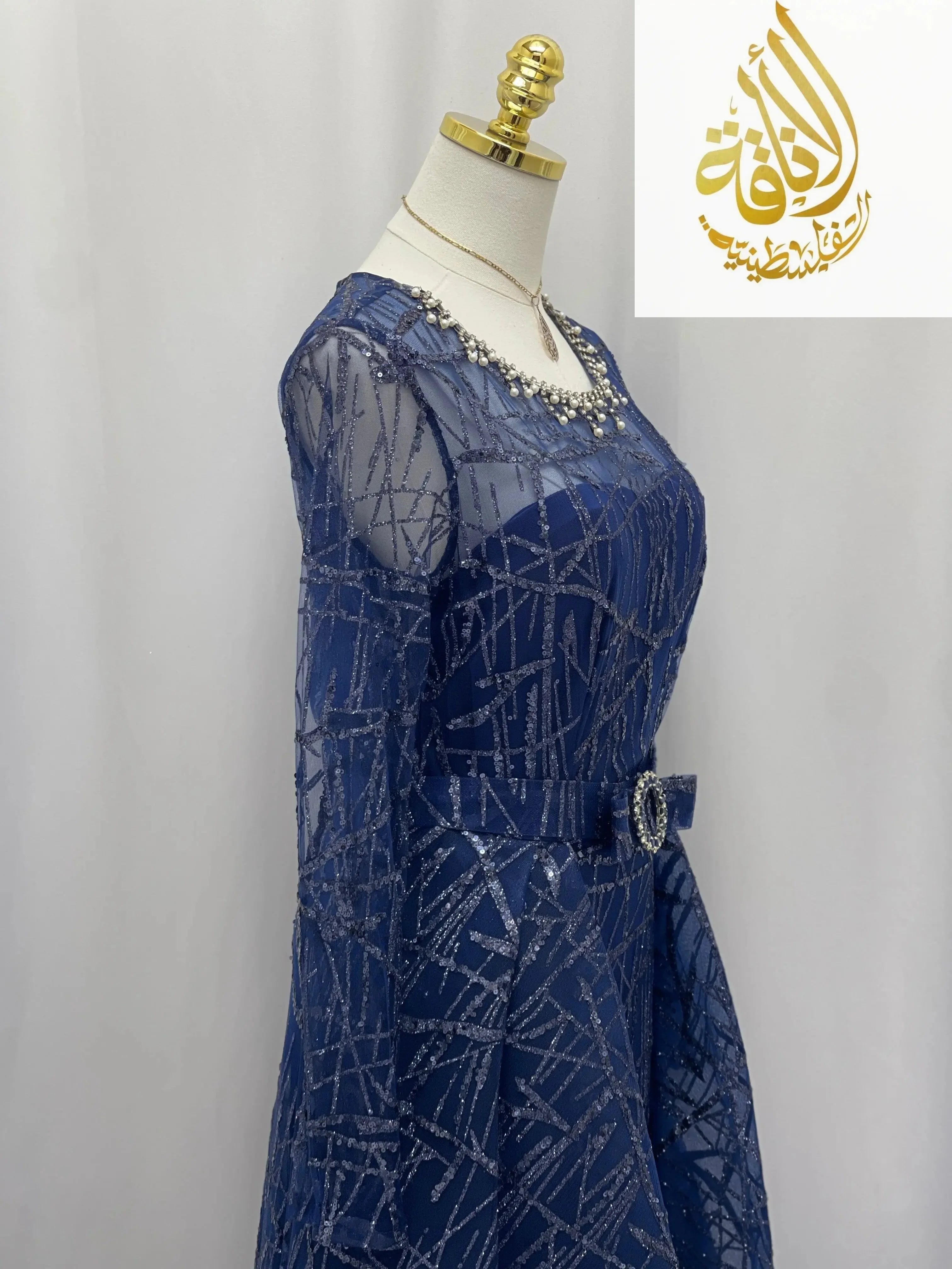 Amira Sparkle Gown Palestinian Elegance