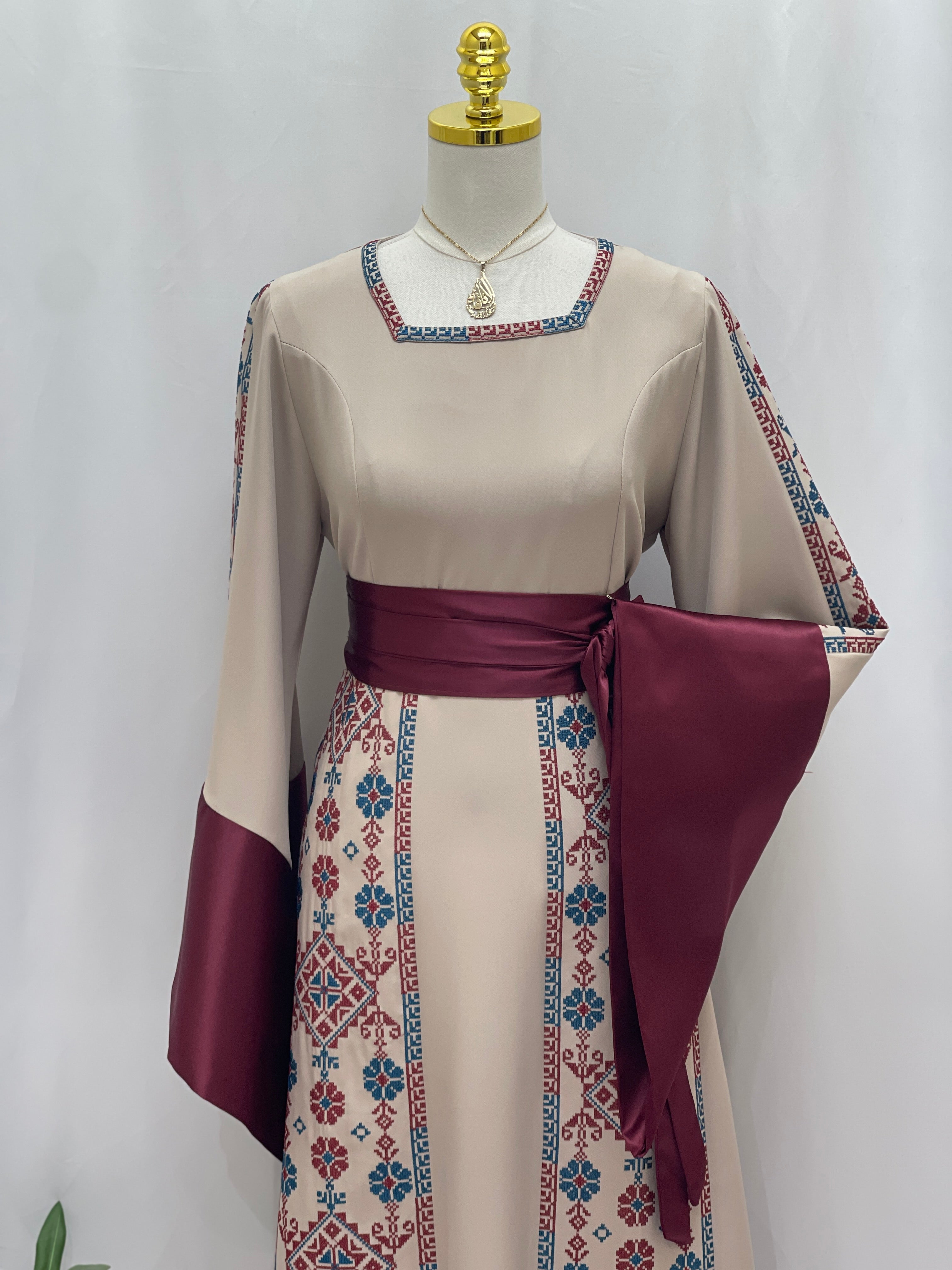 Ansam Heritage Thoub Dress Palestinian Elegance