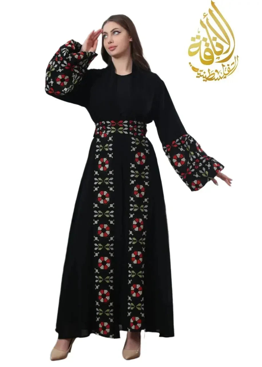 Atik Embroidered Bisht - Palestinian Elegance