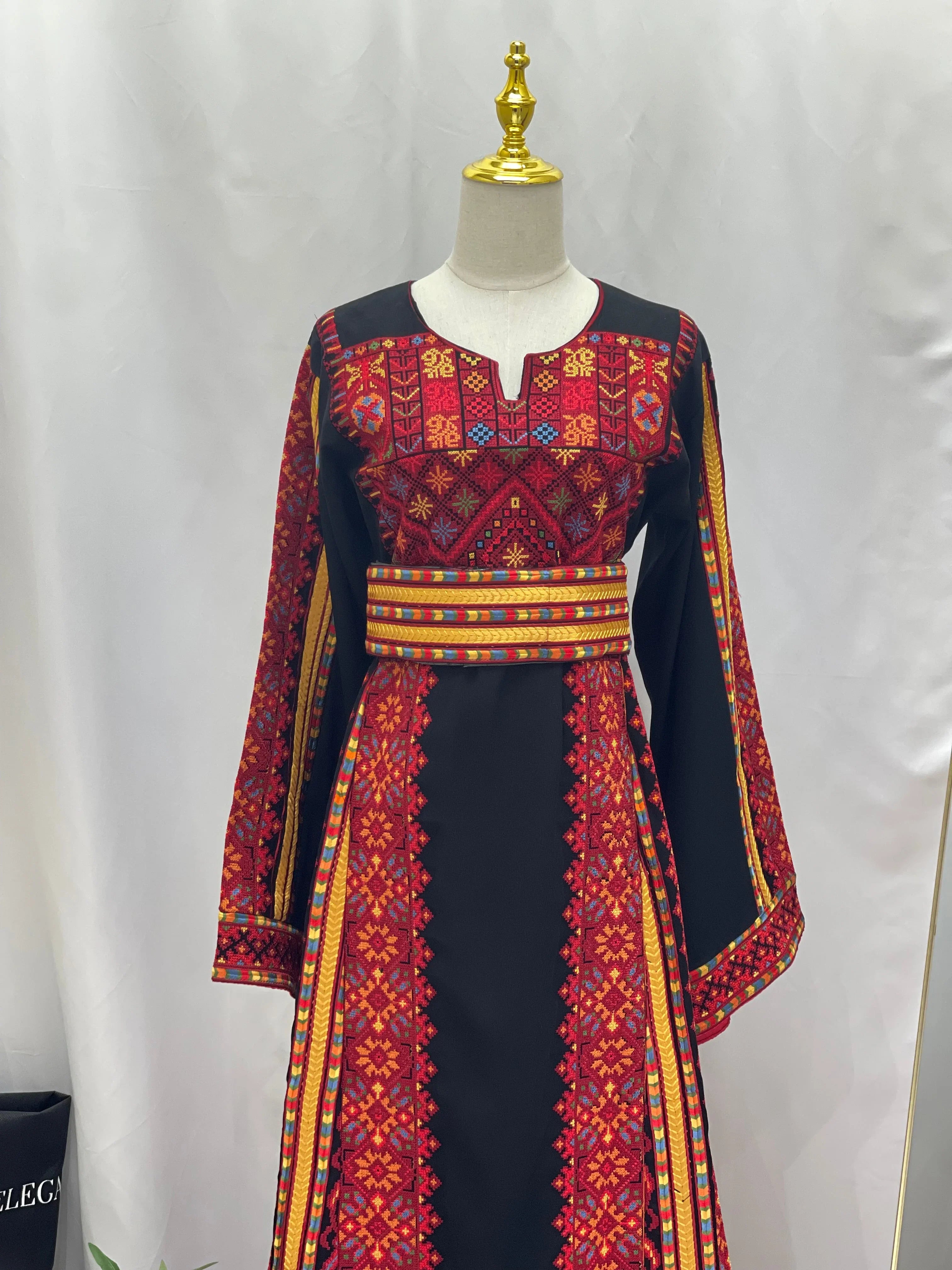 Authentic Heritage Embroidered Thoub: Cultural Elegance & Timeless Beauty Palestinian Elegance