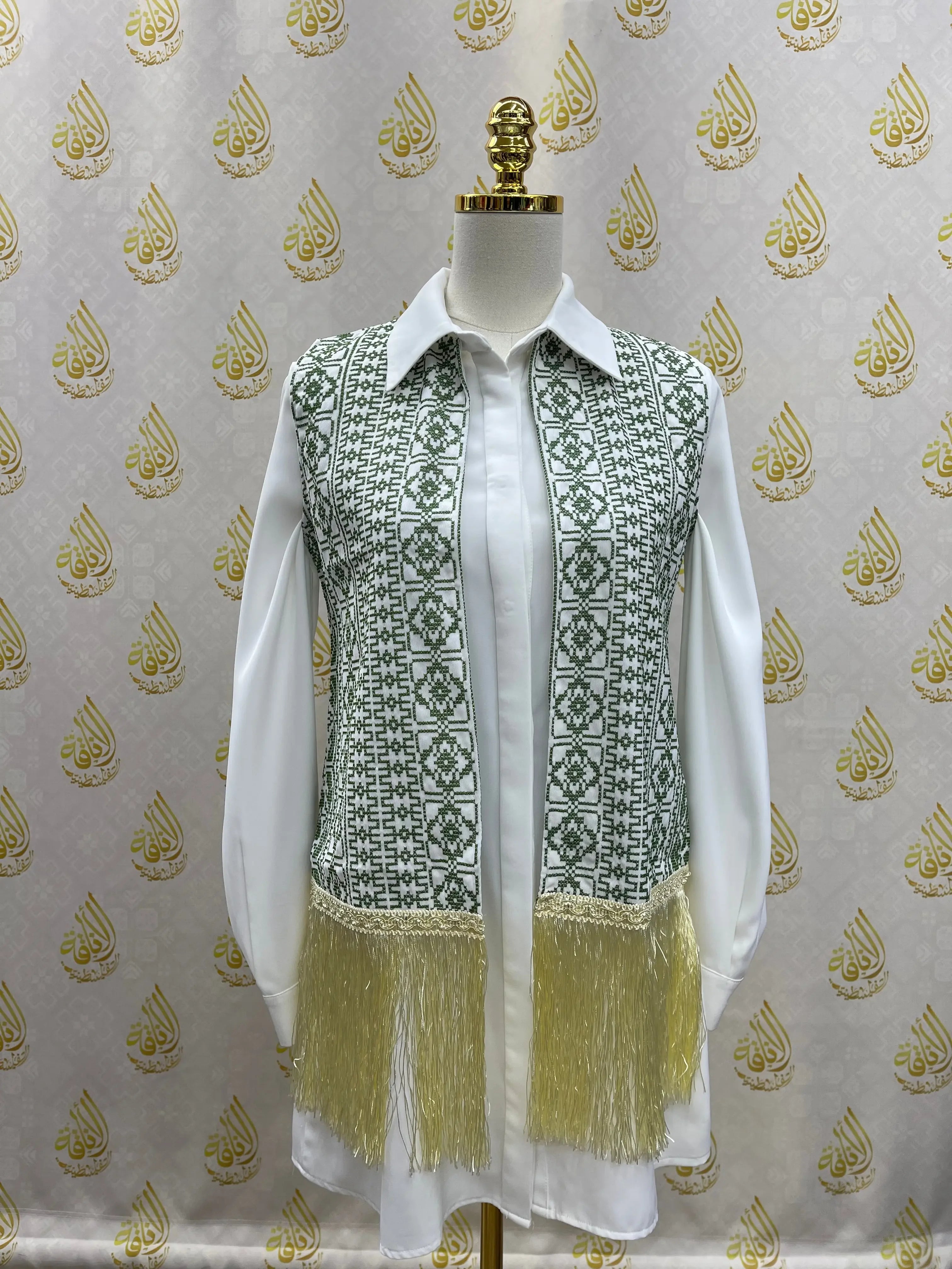 Embroidery Tassel Vest: Timeless Elegance and Versatile Style Palestinian Elegance