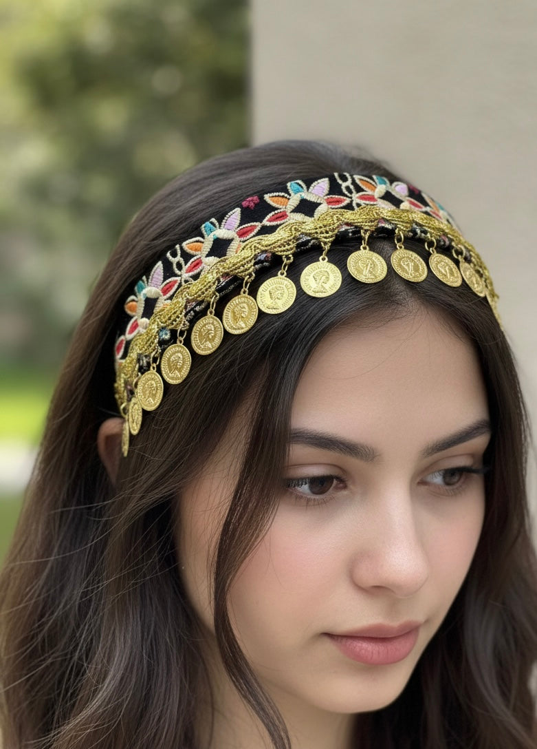 Golden Heritage Coin Headband