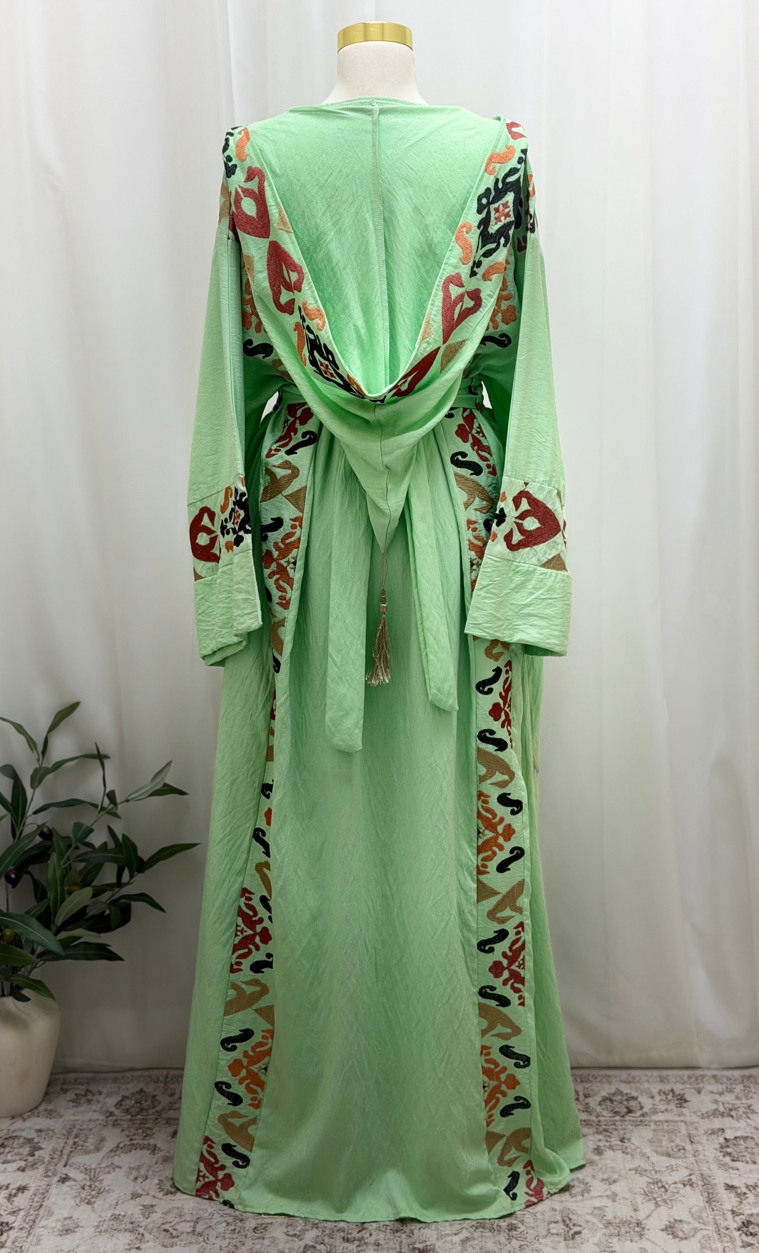 3-Piece Lightweight Soft Linen Women's Abaya Set - Modern and Comfortable Design