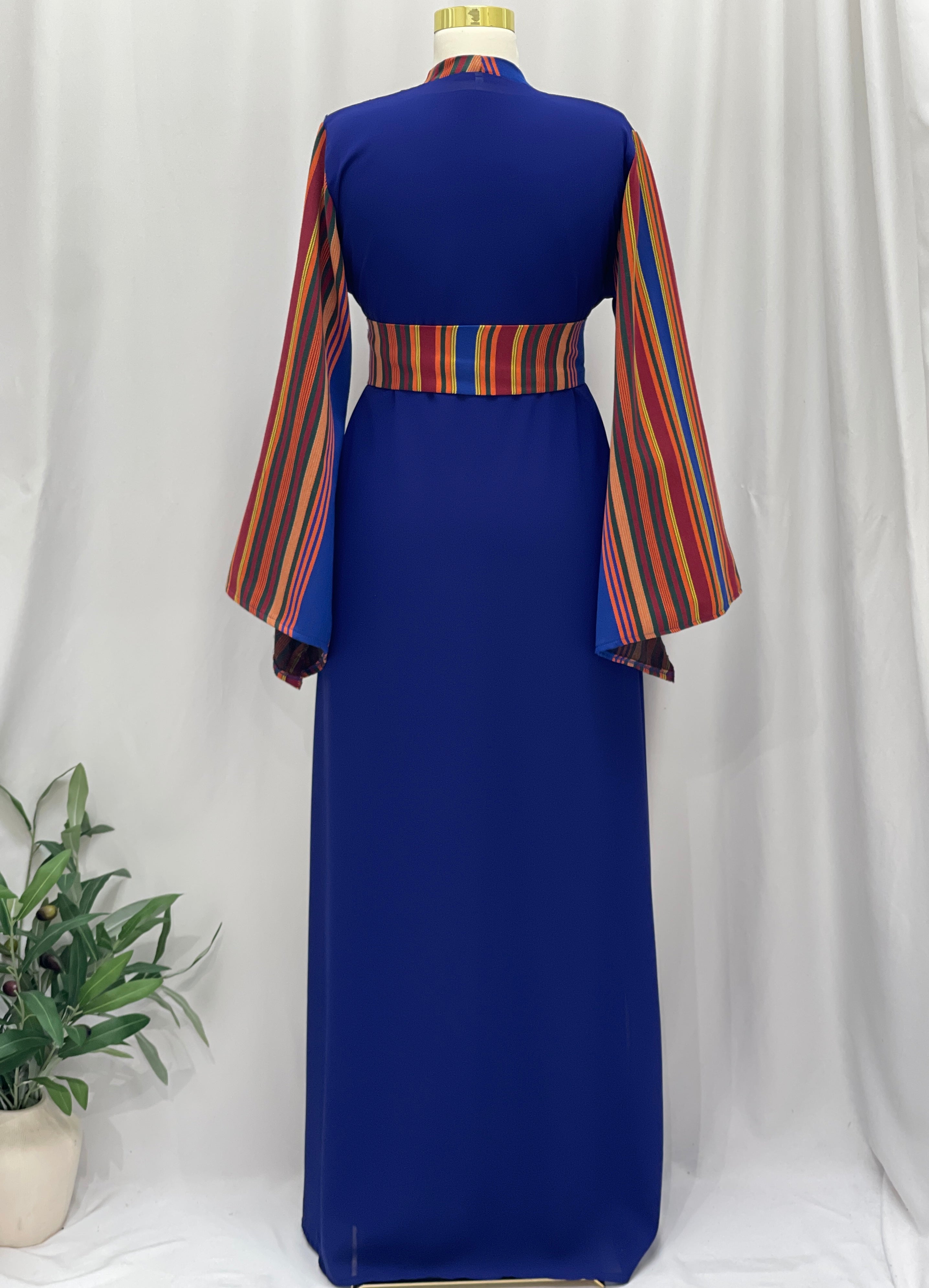 Majdal Heritage Embroidered Chiffon Piece - Cultural Grace