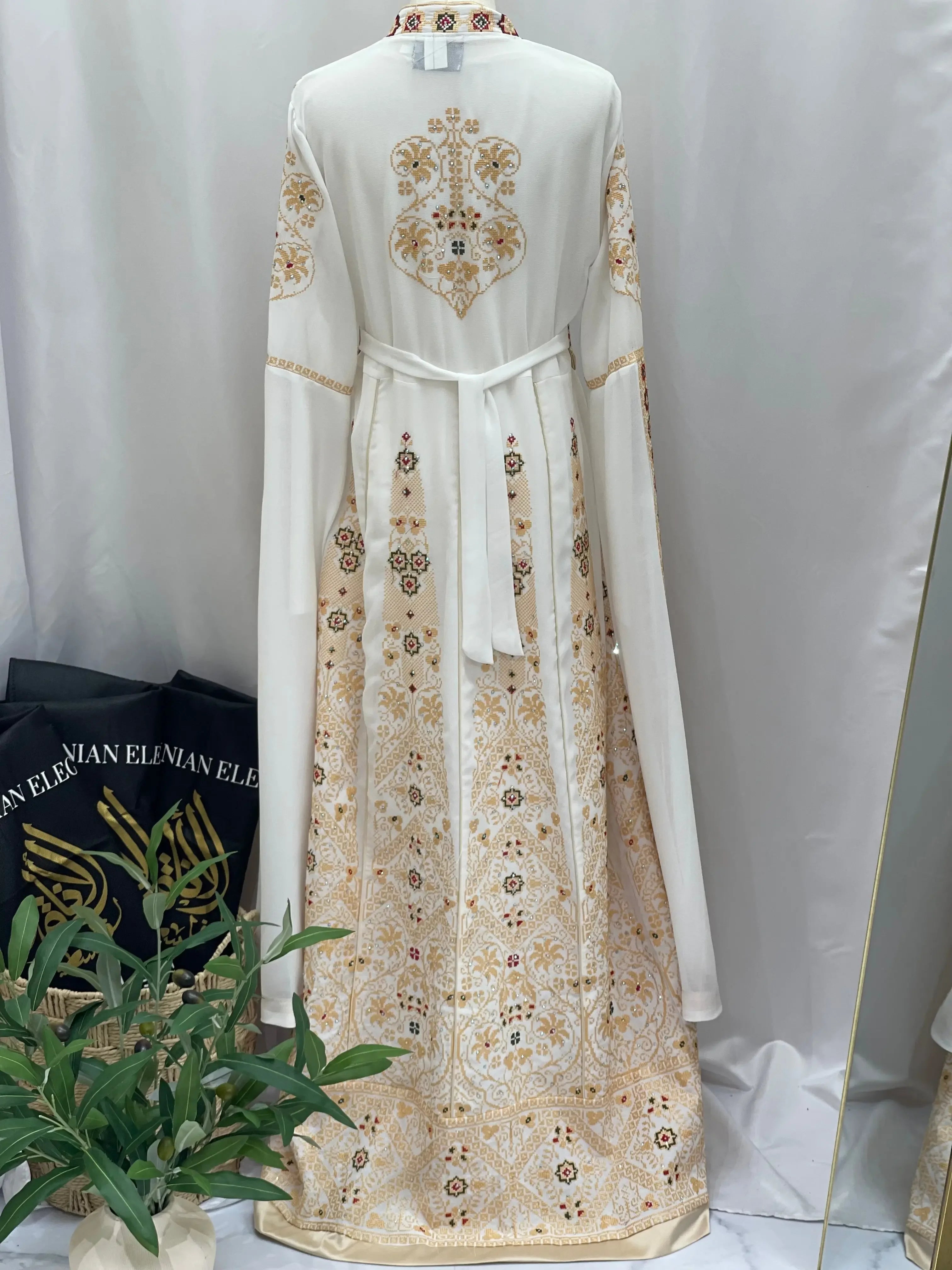 Embroidered Kaftan Palestinian Elegance