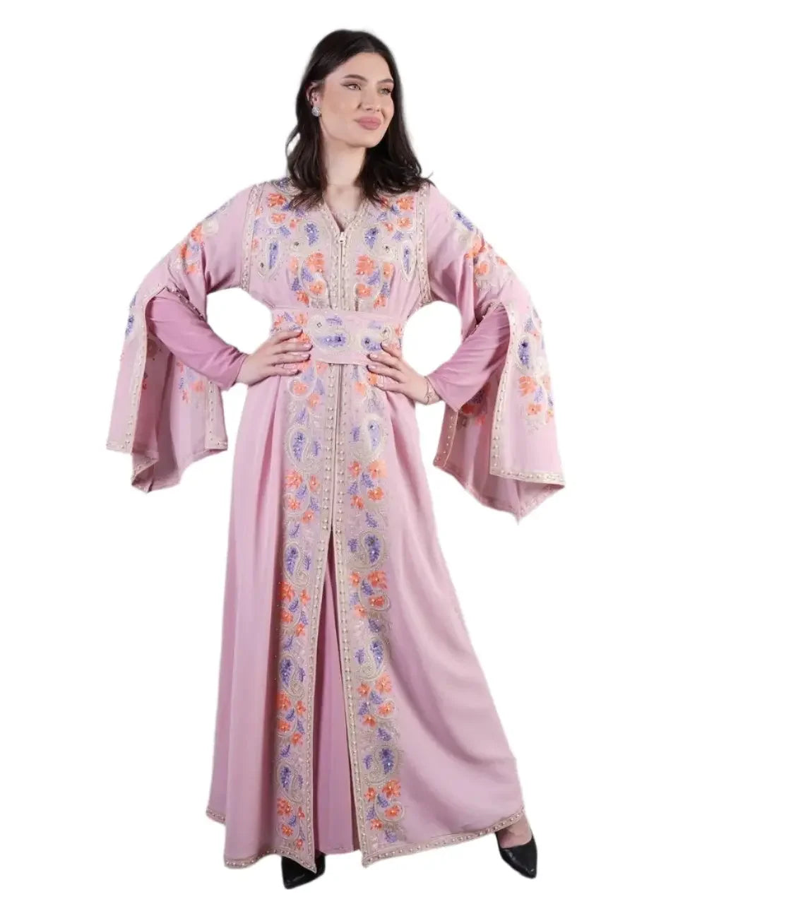 Embroidery Loom Kaftan: Traditional Craftsmanship and Creative Expression Palestinian Elegance