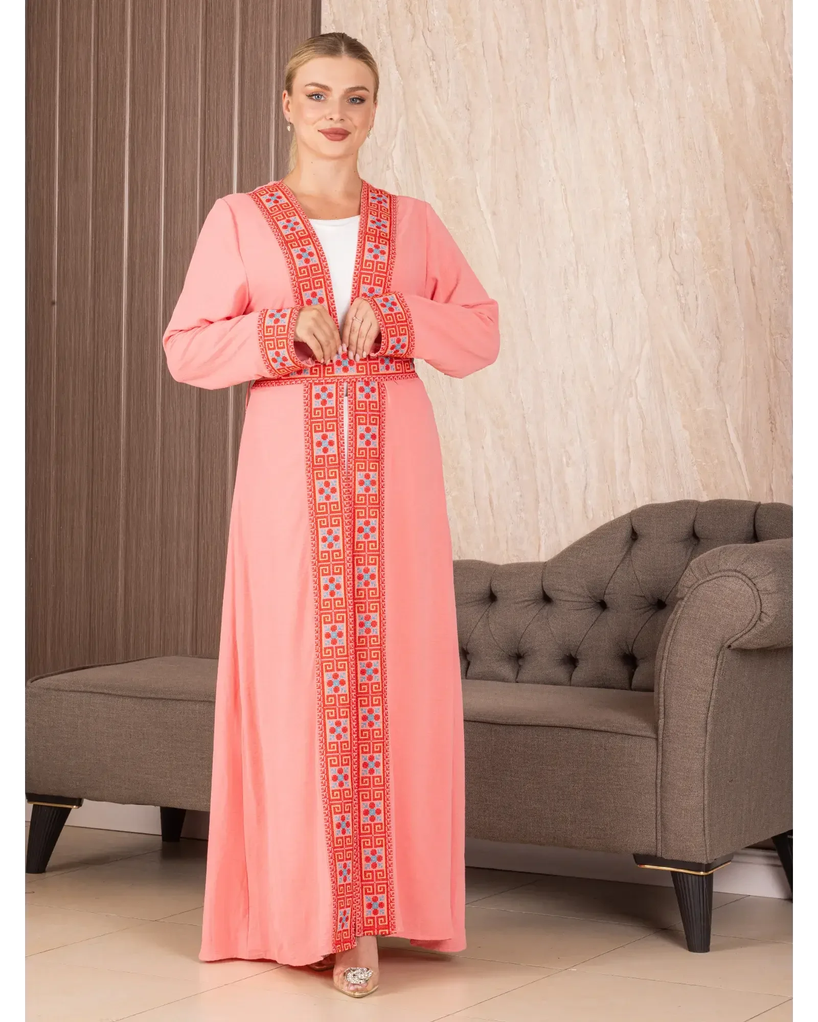 Embroidered Cardigan Palestinian Elegance