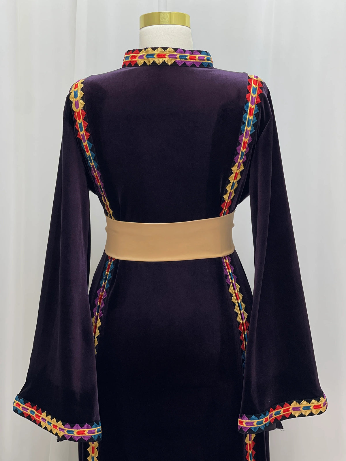 Manajel Grace Velvet Thobe - Palestinian Elegance
