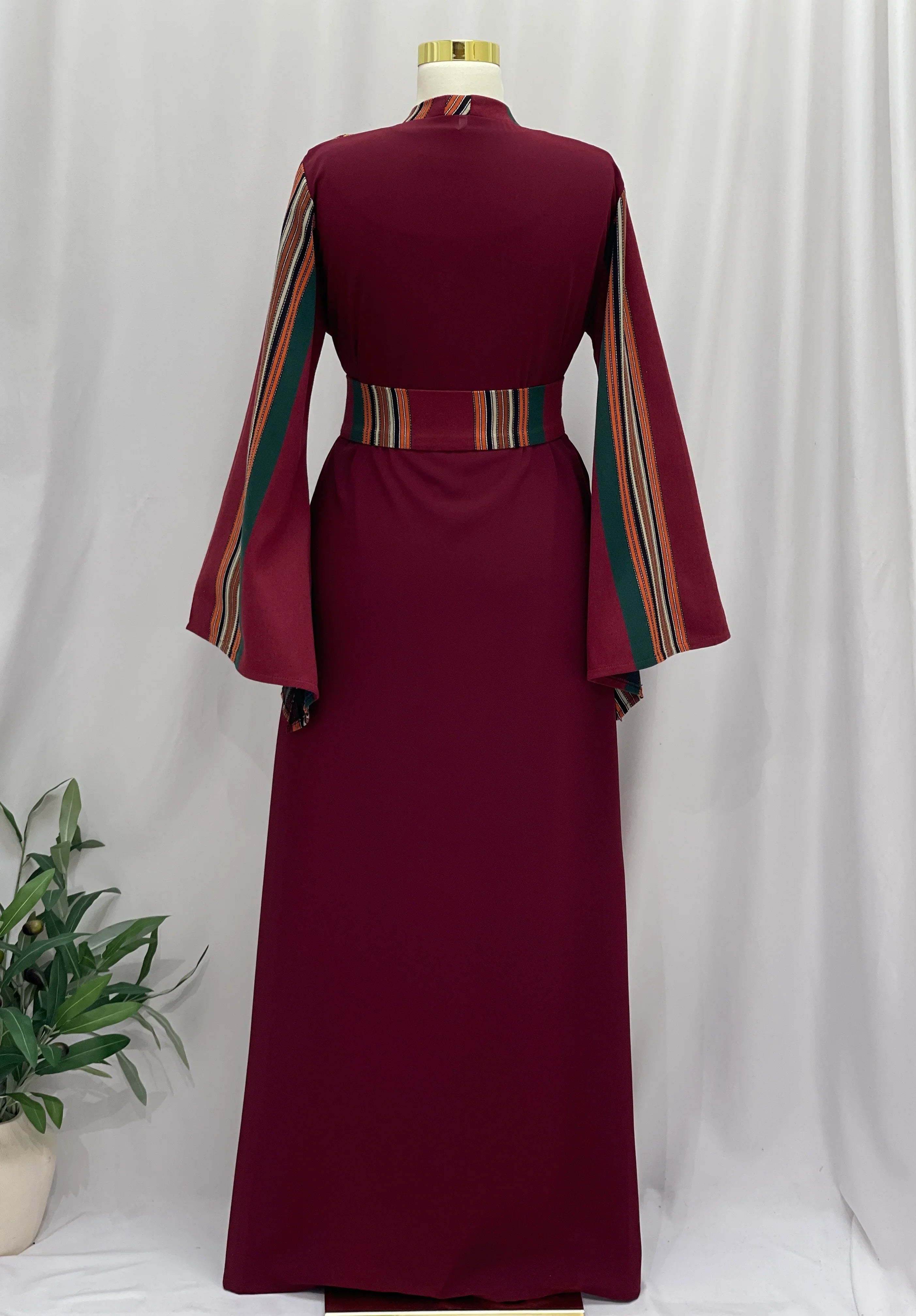 Majdal Heritage Embroidered Chiffon Piece - Cultural Grace