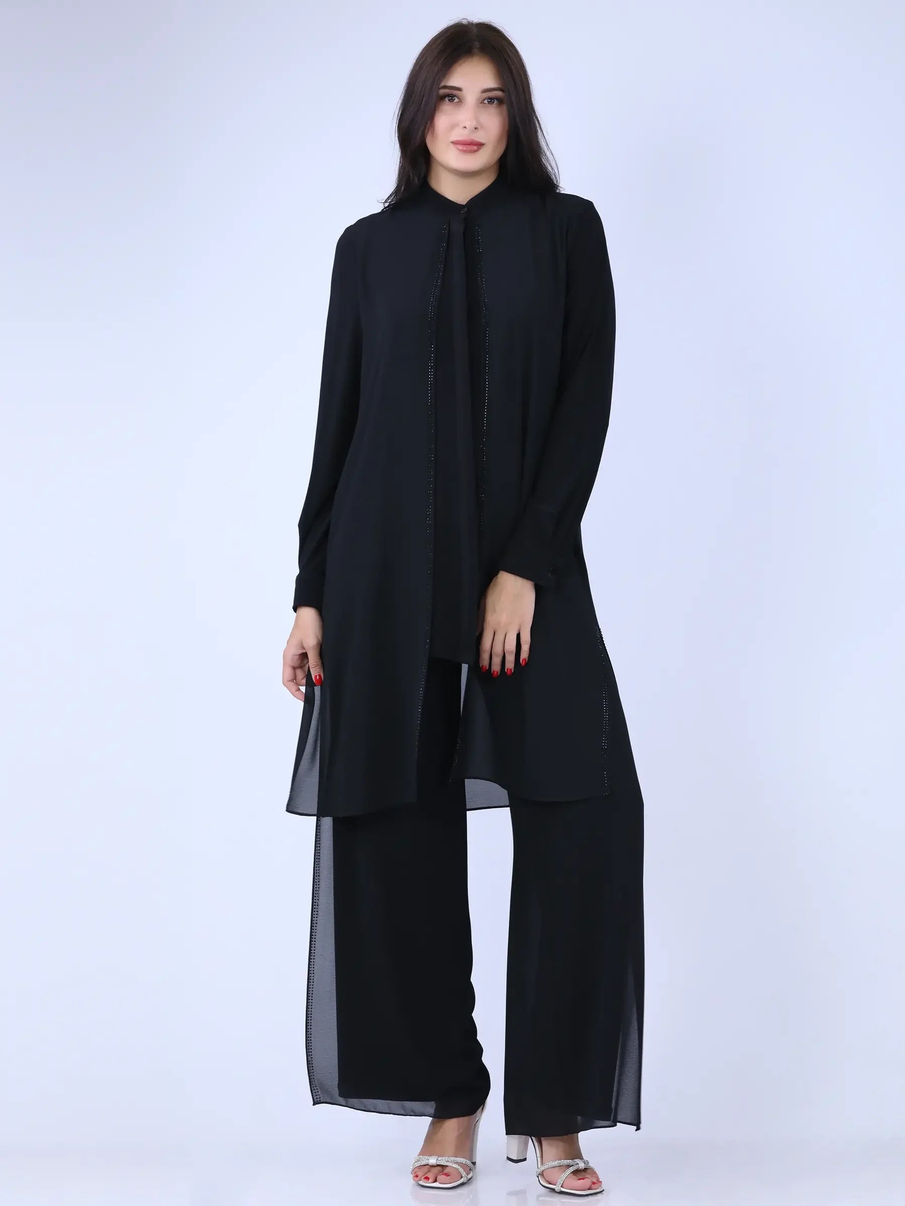 Formal 3Pcs Pant Suits: Polished Elegance and Professional Style Palestinian Elegance