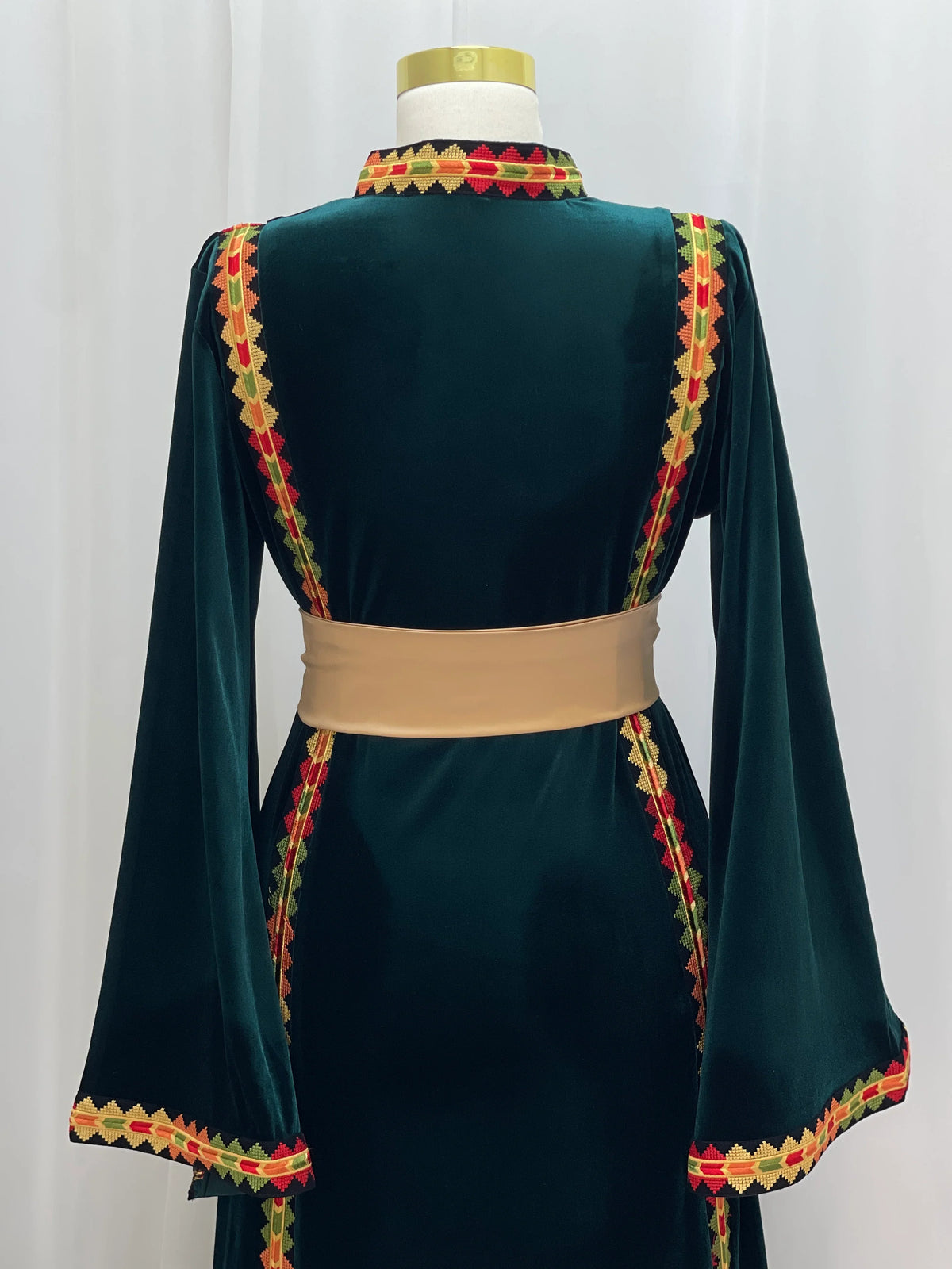 Manajel Grace Velvet Thobe - Palestinian Elegance
