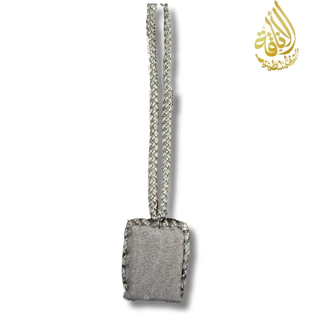 Black Blank Design Necklace Palestinian Elegance