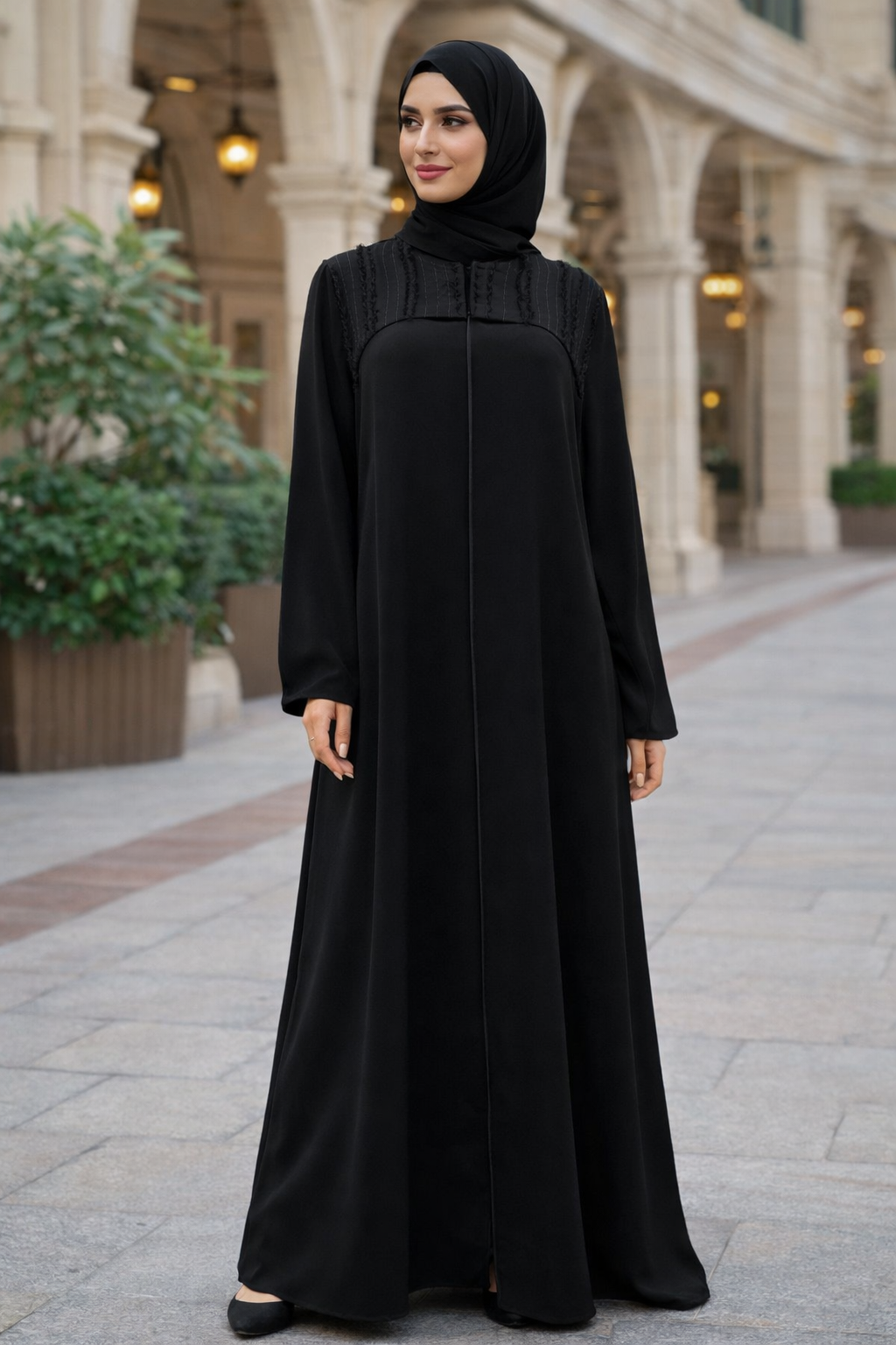 Essential Elegance Black Abaya — Where Comfort Meets Timeless Style