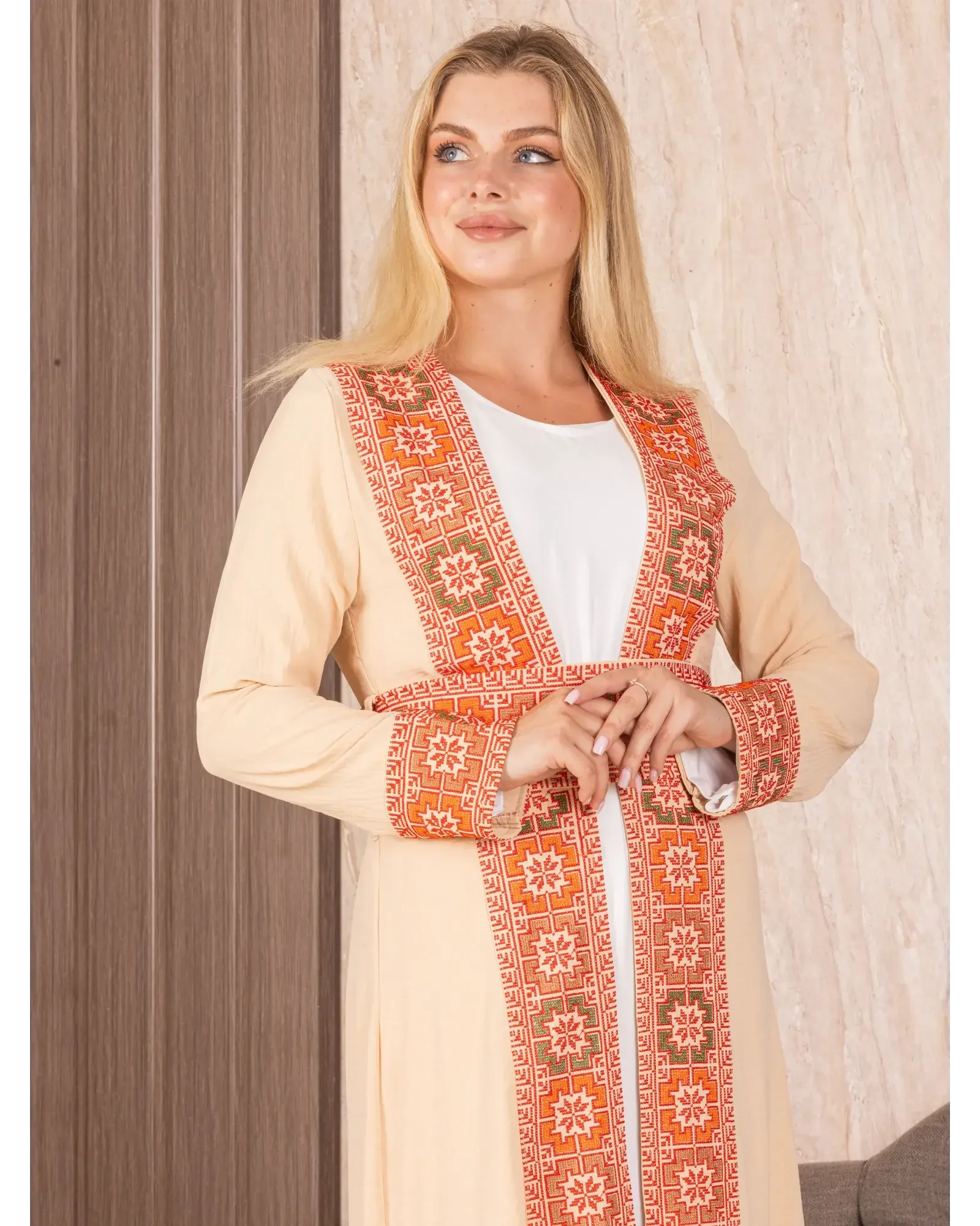Embroidered Cardigan Palestinian Elegance
