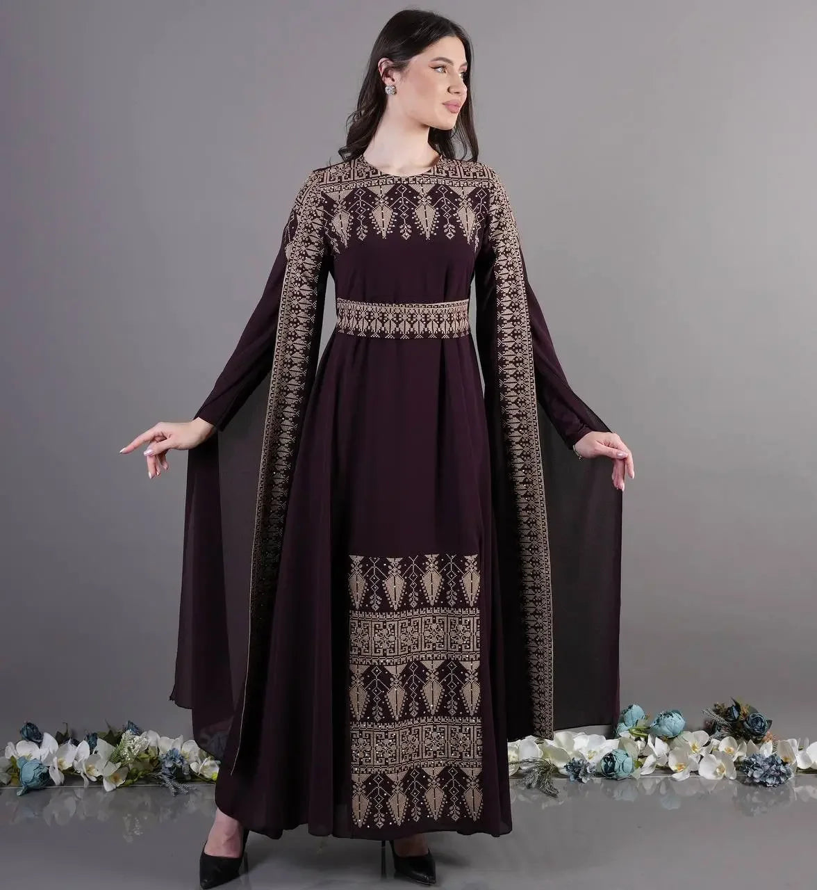 Modern Embroidery Dress: Elegant Luxury and Unique Style Palestinian Elegance