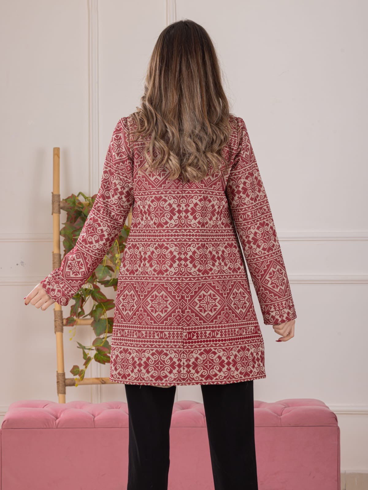 Heritage Weave Embroidered Jacket -Cultural Elegance